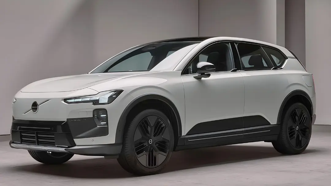 خودرو ولوو EX60 (Volvo EX60) مدل ۲۰۲۷ با رنگ سفید و طراحی مدرن