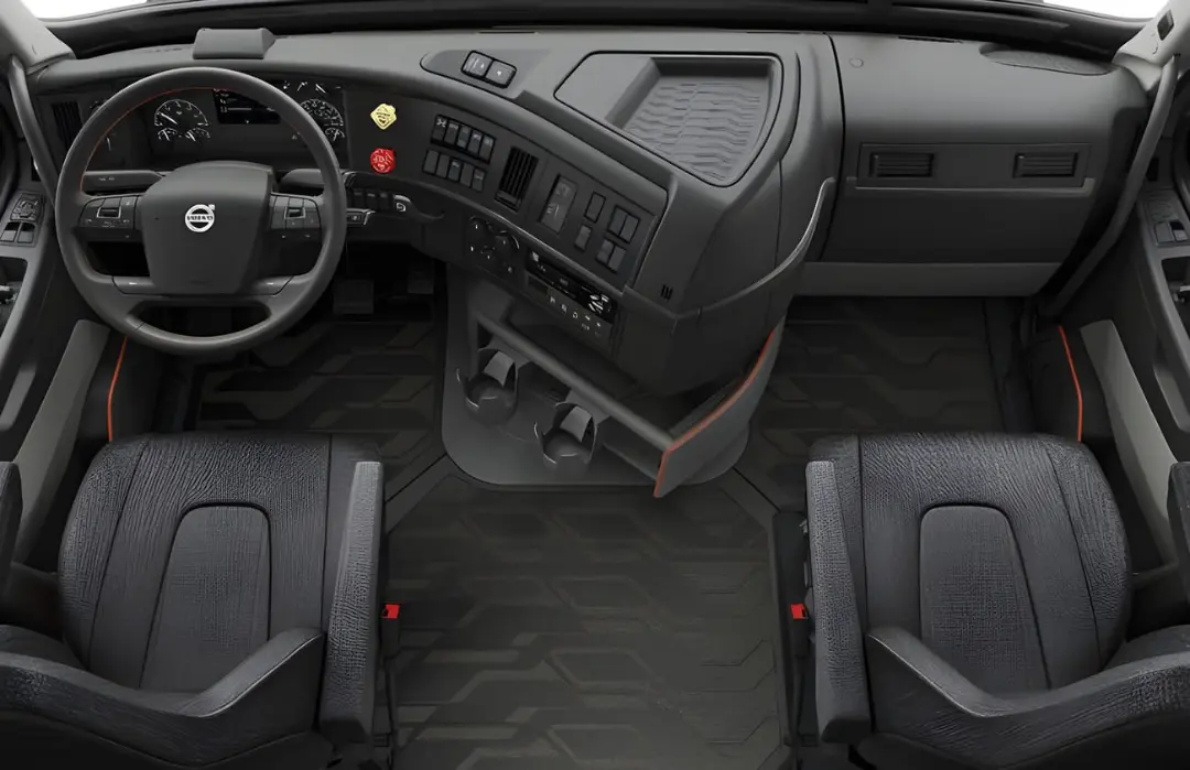 نمای داخلی و داشبورد پیشرفته کامیون جدید ولوو (Volvo) VNX