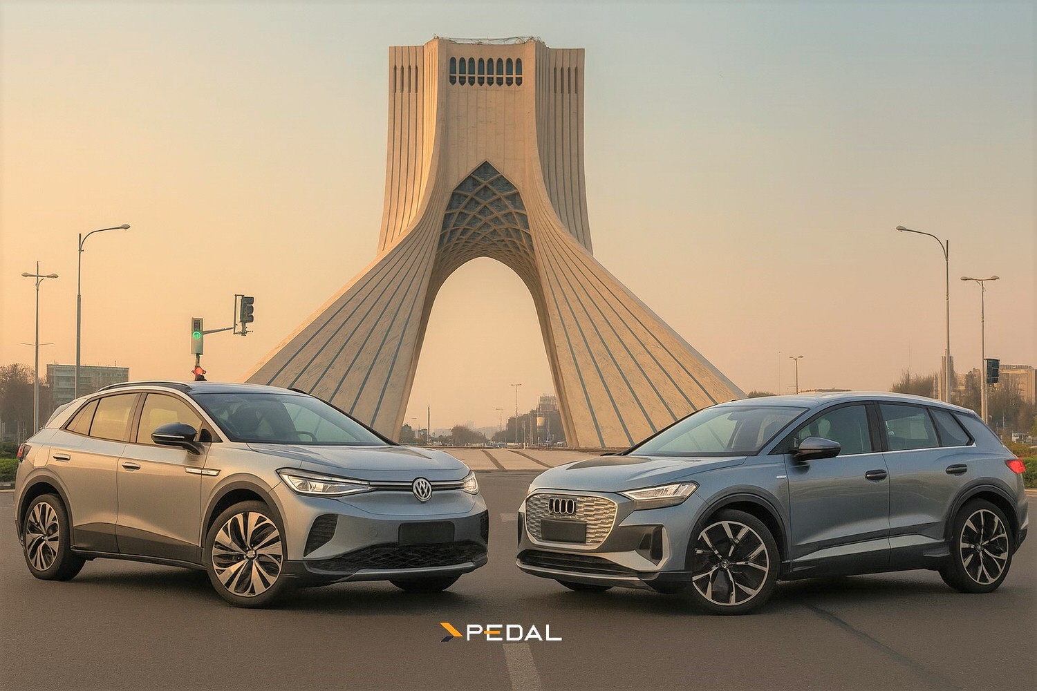 فولکس واگن iD4 یا آئودی Q4 مقایسه برقی های اروپایی در ایران