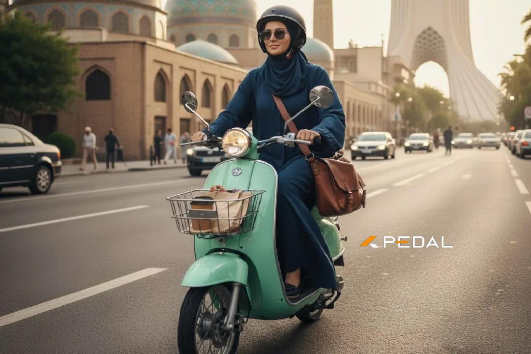 Women bike riding 