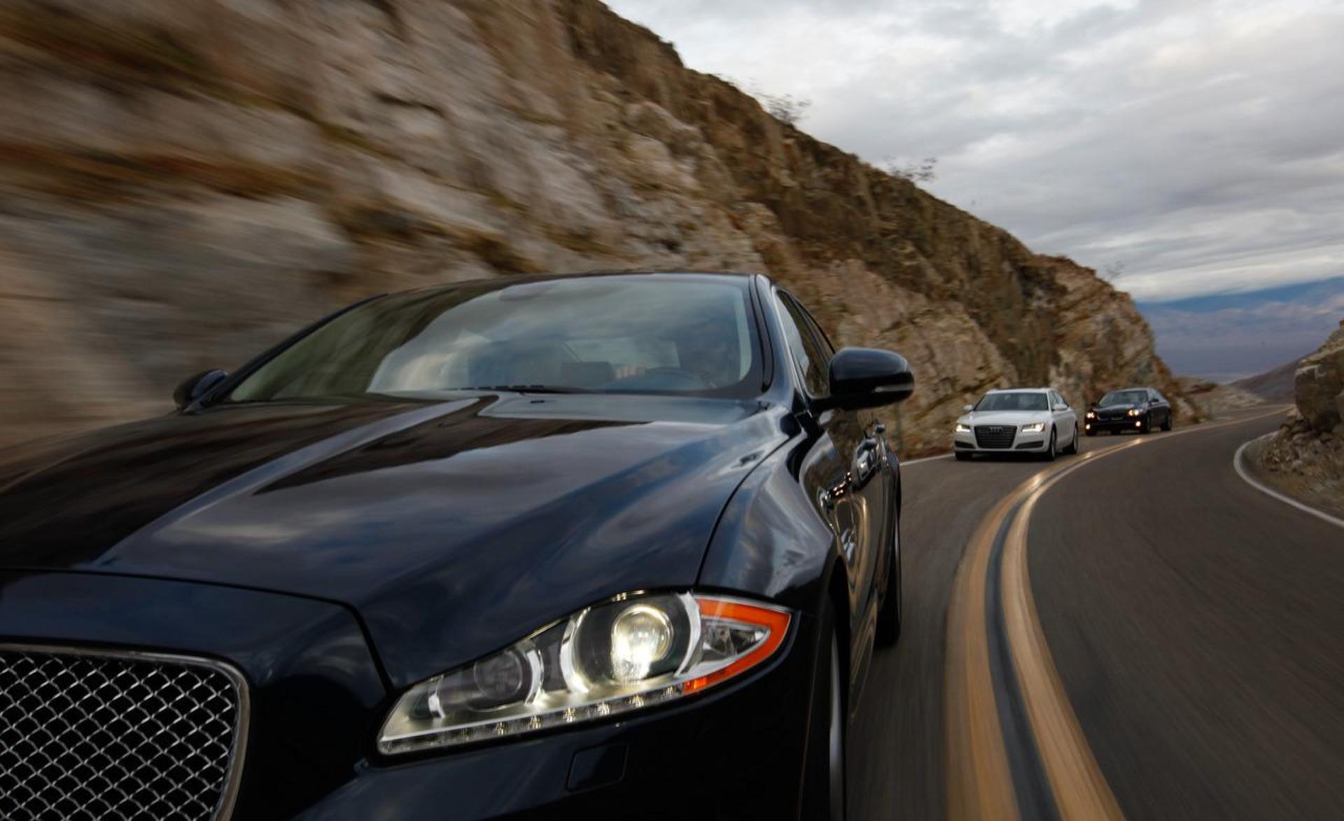 Jaguar XJL Supercharged vs. Audi A8L vs. BMW 750Li