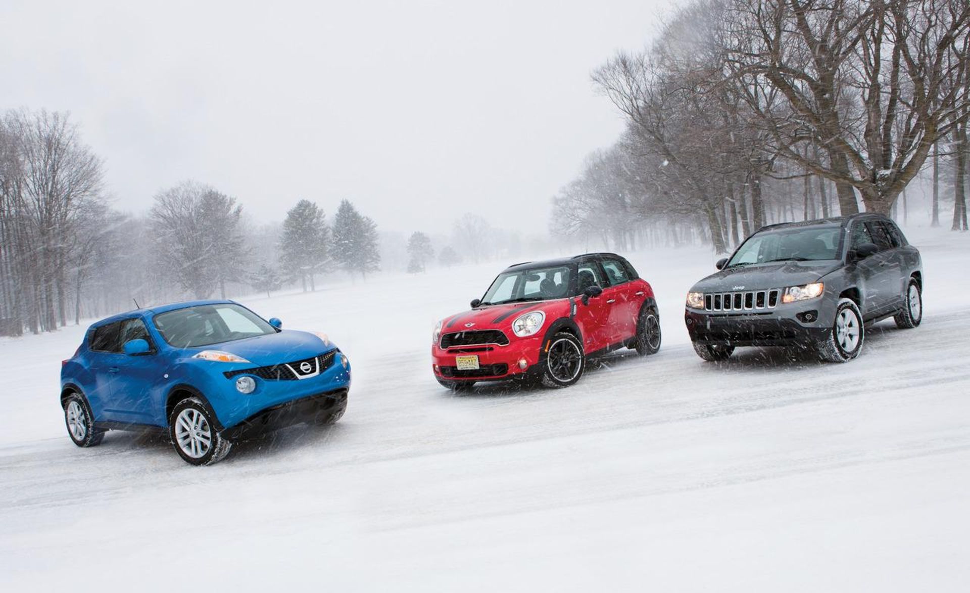 Mini Cooper Countryman vs. Jeep Compass vs. Nissan Juke
