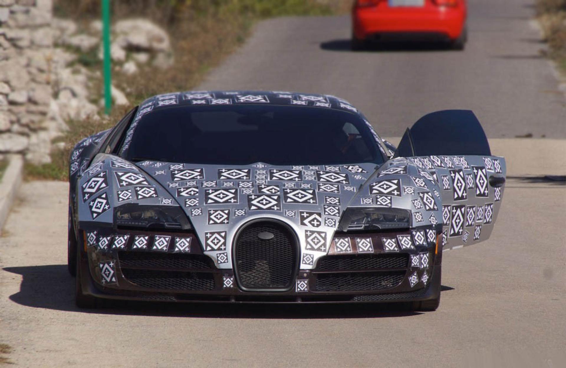 bugatti veyron successor spy shots