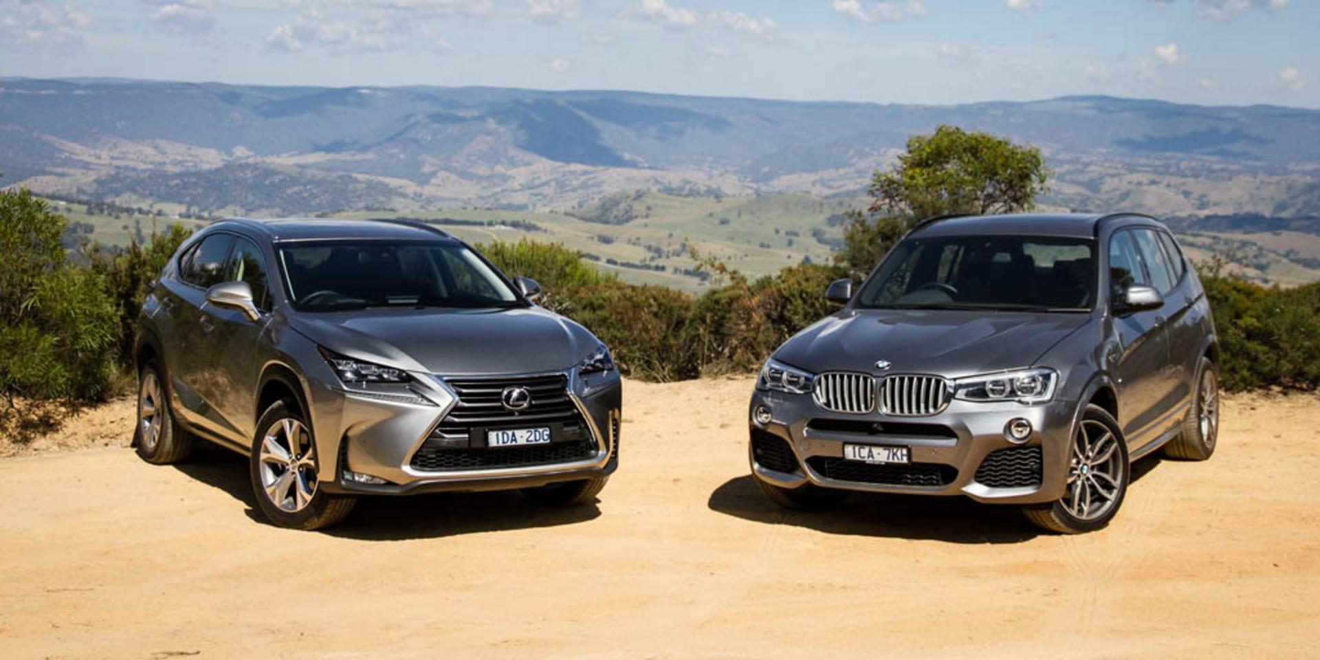 BMW X3 xDrive28i vs Lexus NX200t 01