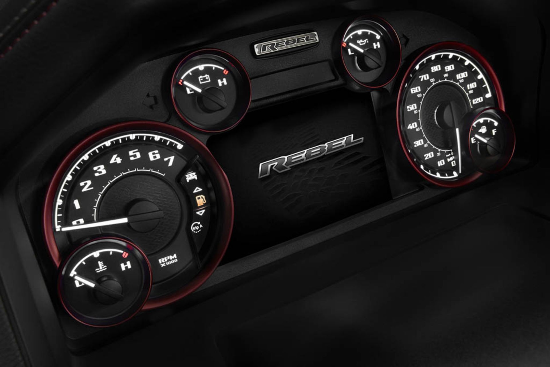 2015 Ram 1500 Rebel Crew Cab 4x4 interior