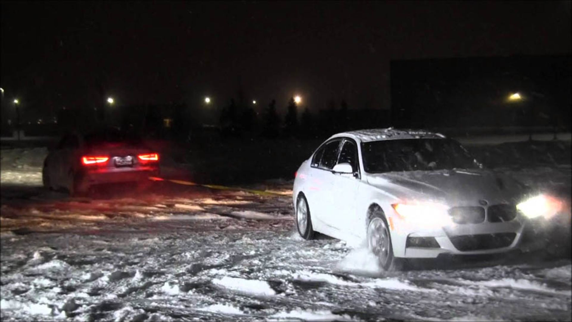 BMW Vs Audi Tug of War in Snow