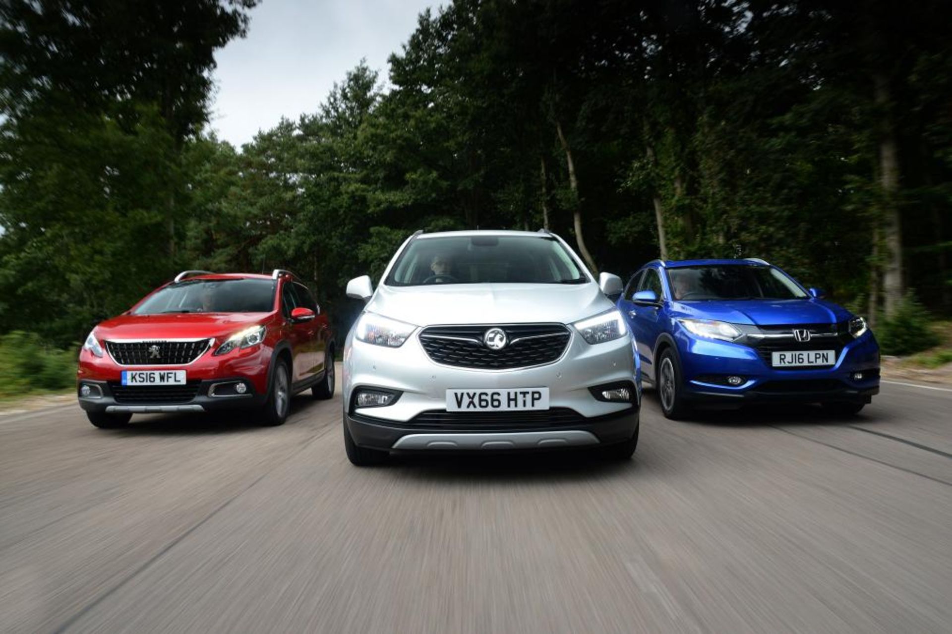 Vauxhall Mokka X vs Peugeot 2008 vs Honda HR-V