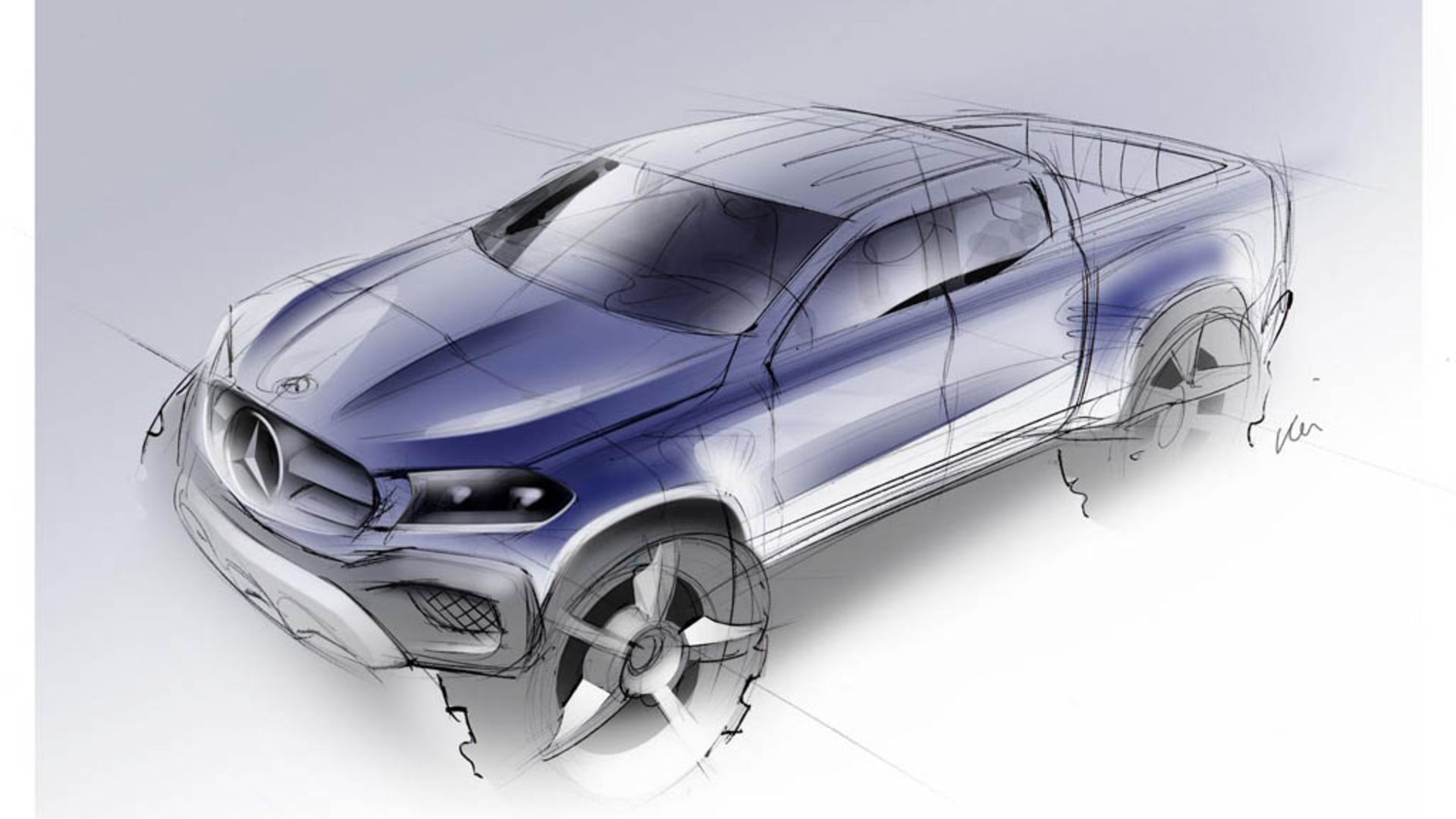 Mercedes-Benz X-Klasse – Designskizze
