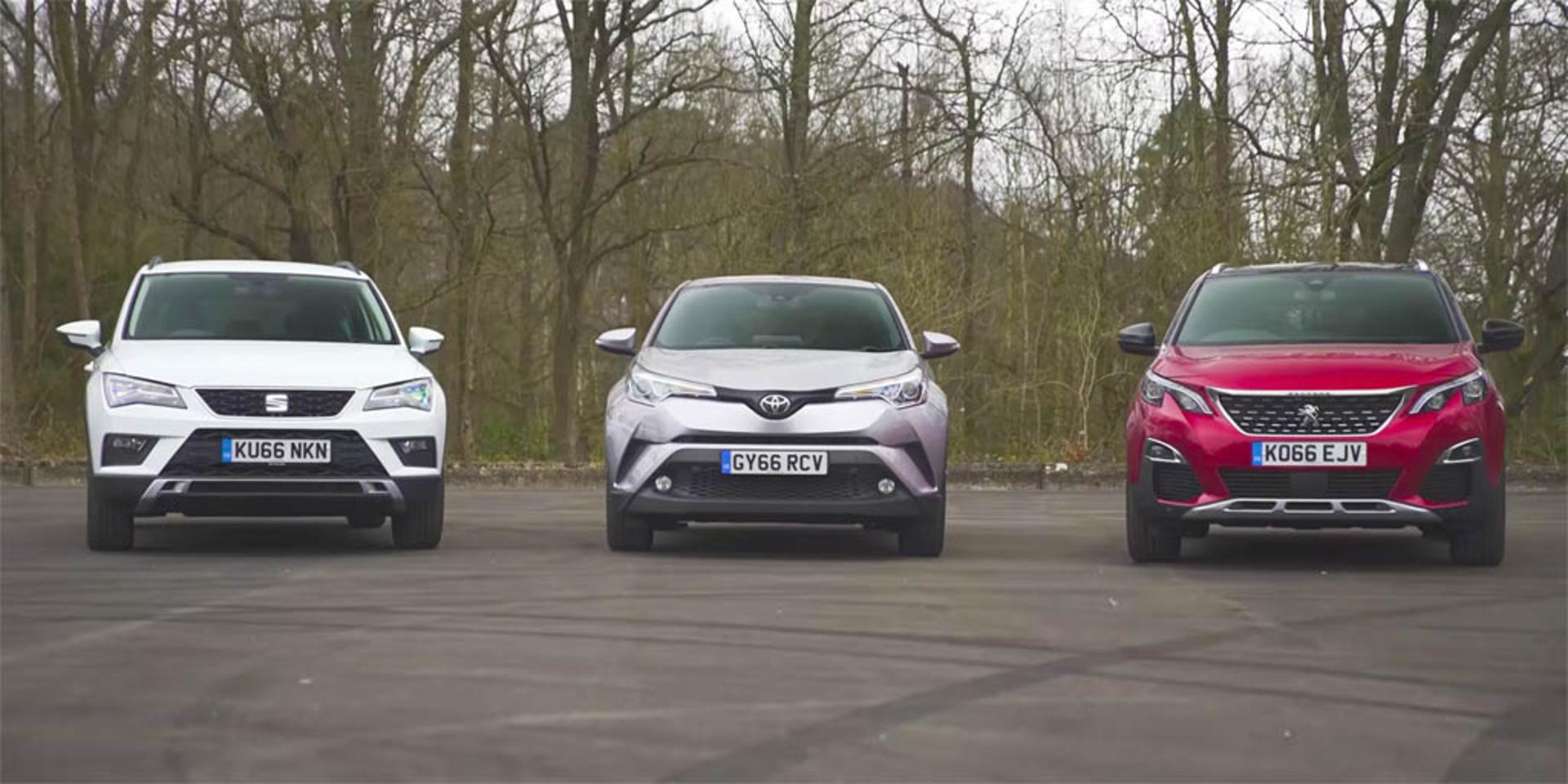 Peugeot 3008 vs Toyota C-HR vs SEAT Ateca