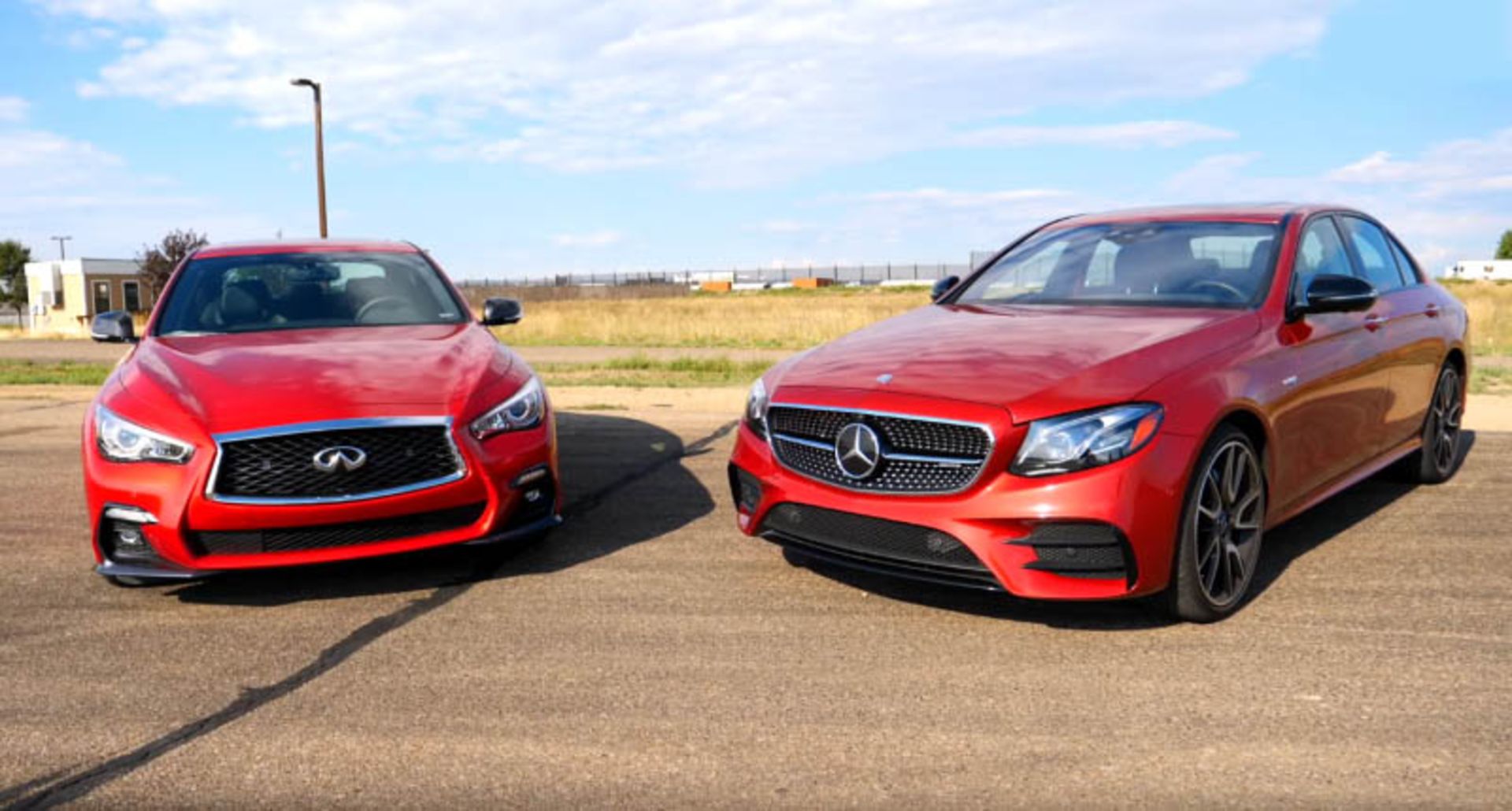 2017 Infiniti Q50s Red Sport Mercedes AMG E43