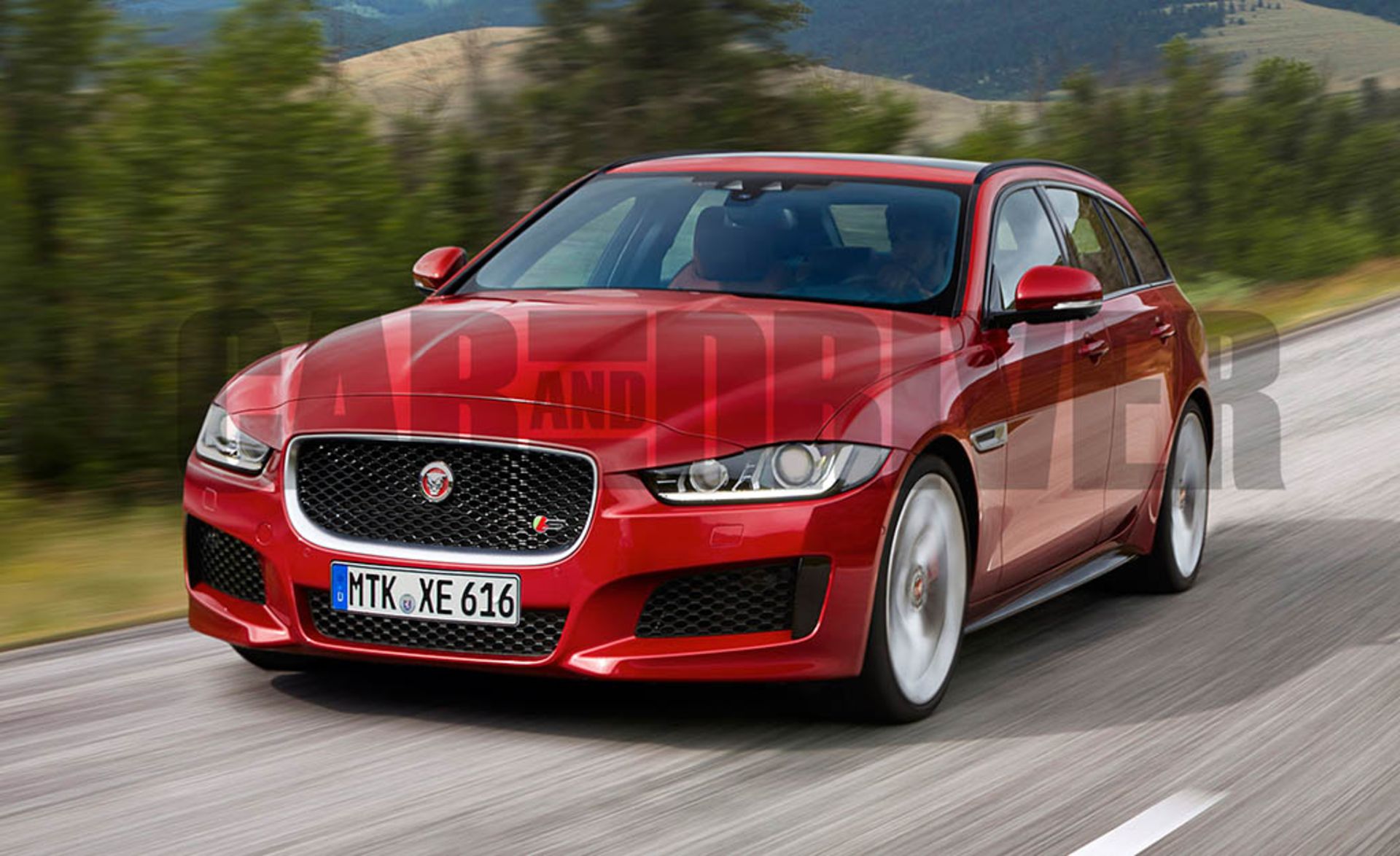Jaguar XE S sportbrake (artist's rendering)