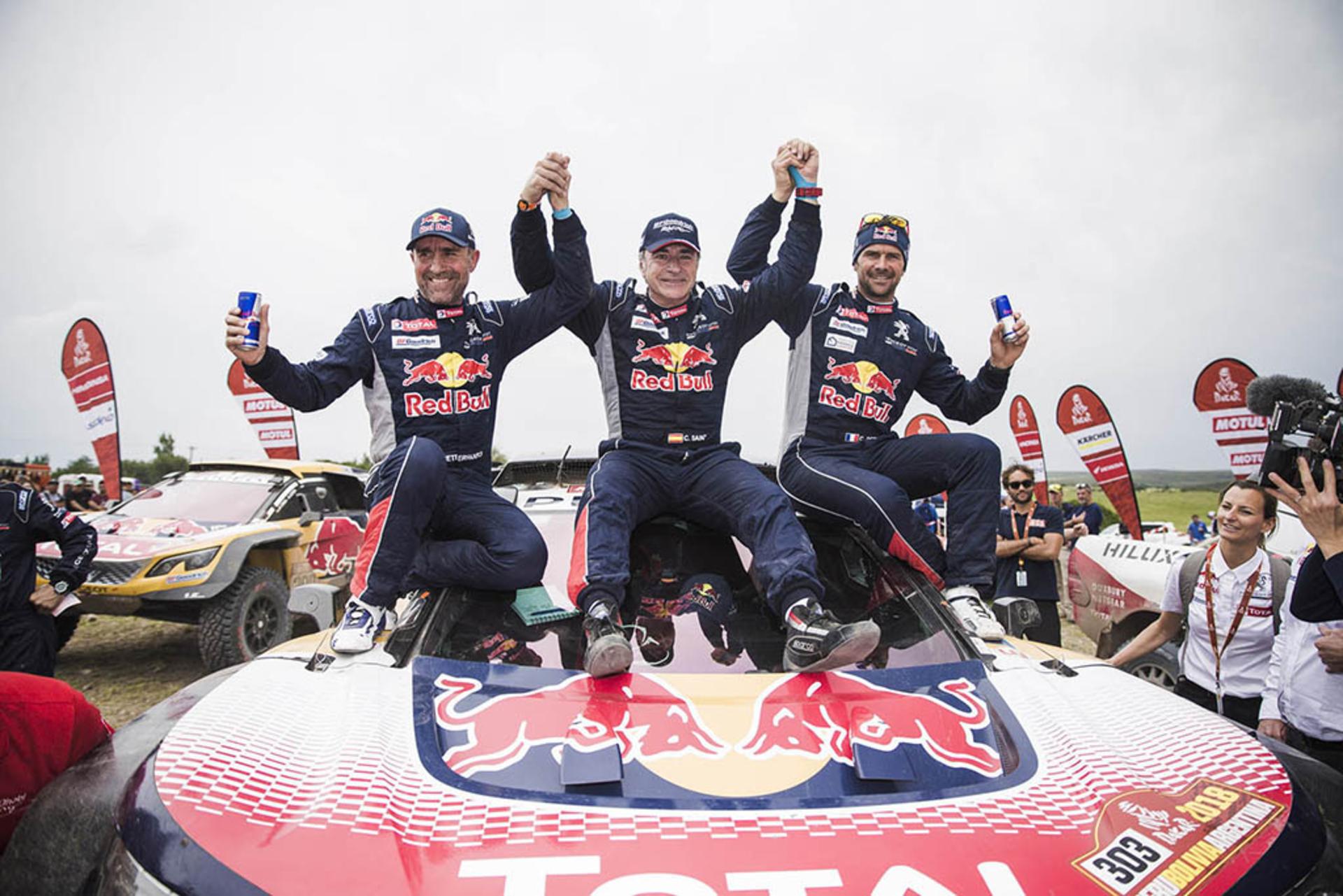 Peterhansel sainz and Despres