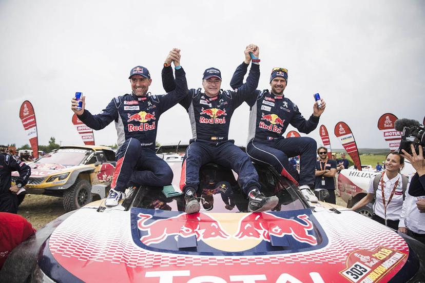 Peterhansel sainz and Despres