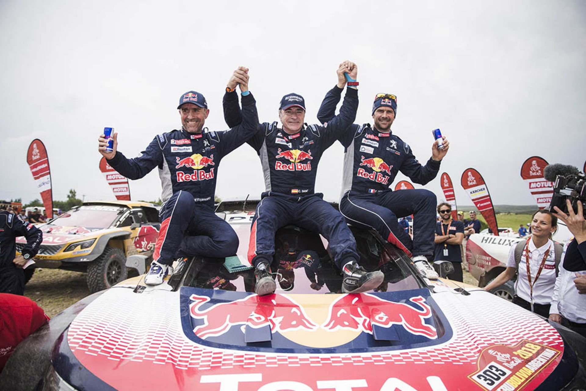 Peterhansel sainz and Despres