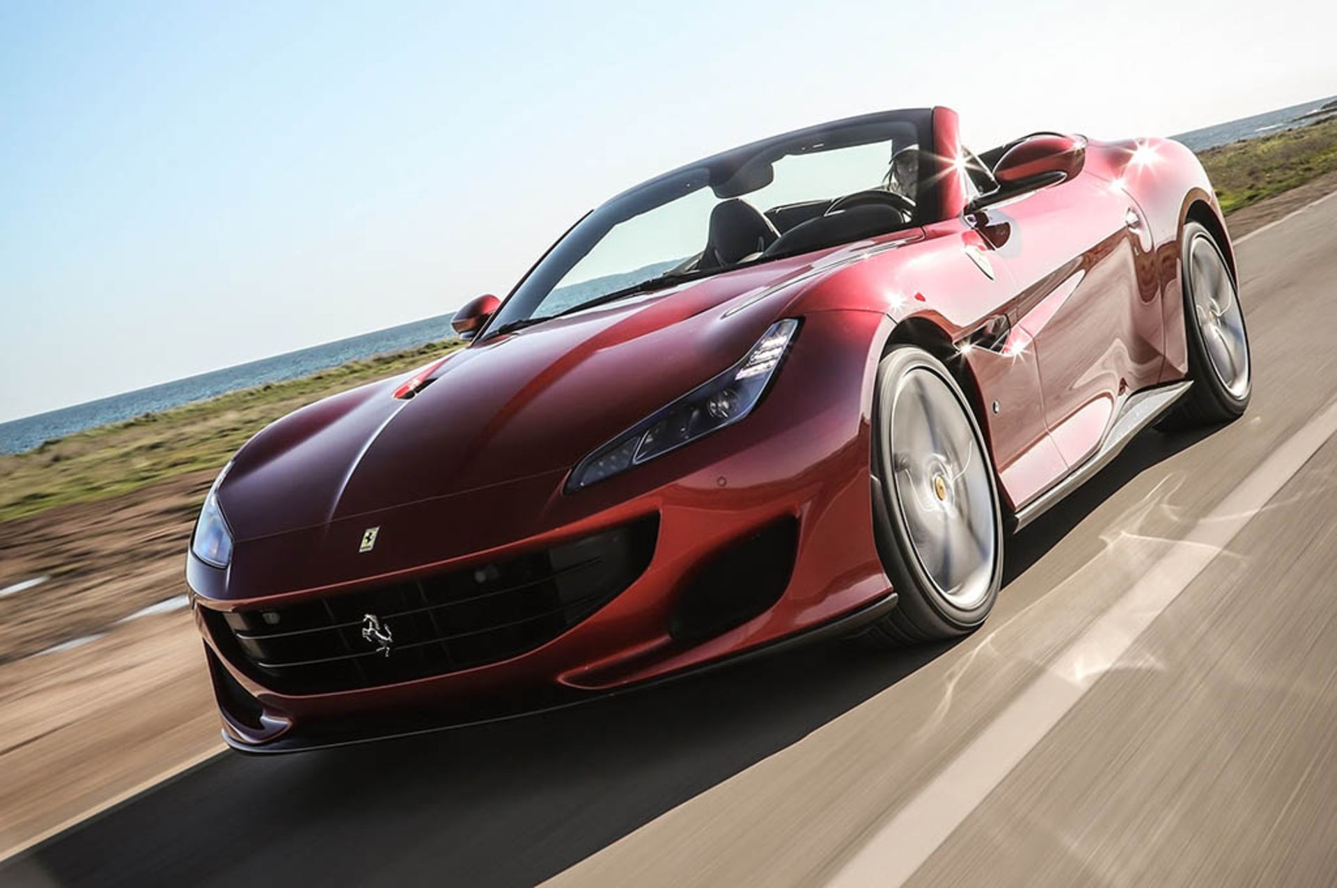 Ferrari-Portofino-front-three-quarter-in-motion-7