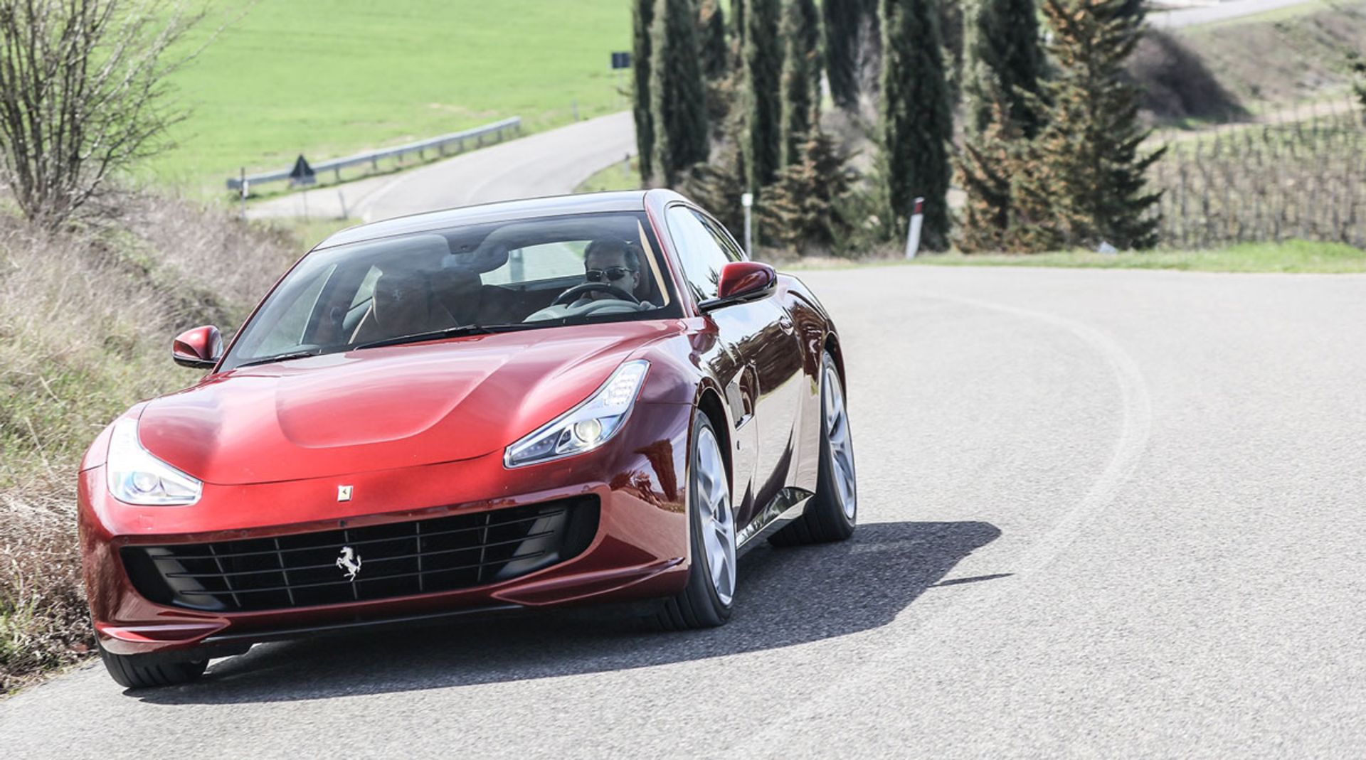 2018-Ferrari-GTC4Lusso-T-front-three-quarter-in-motion-04