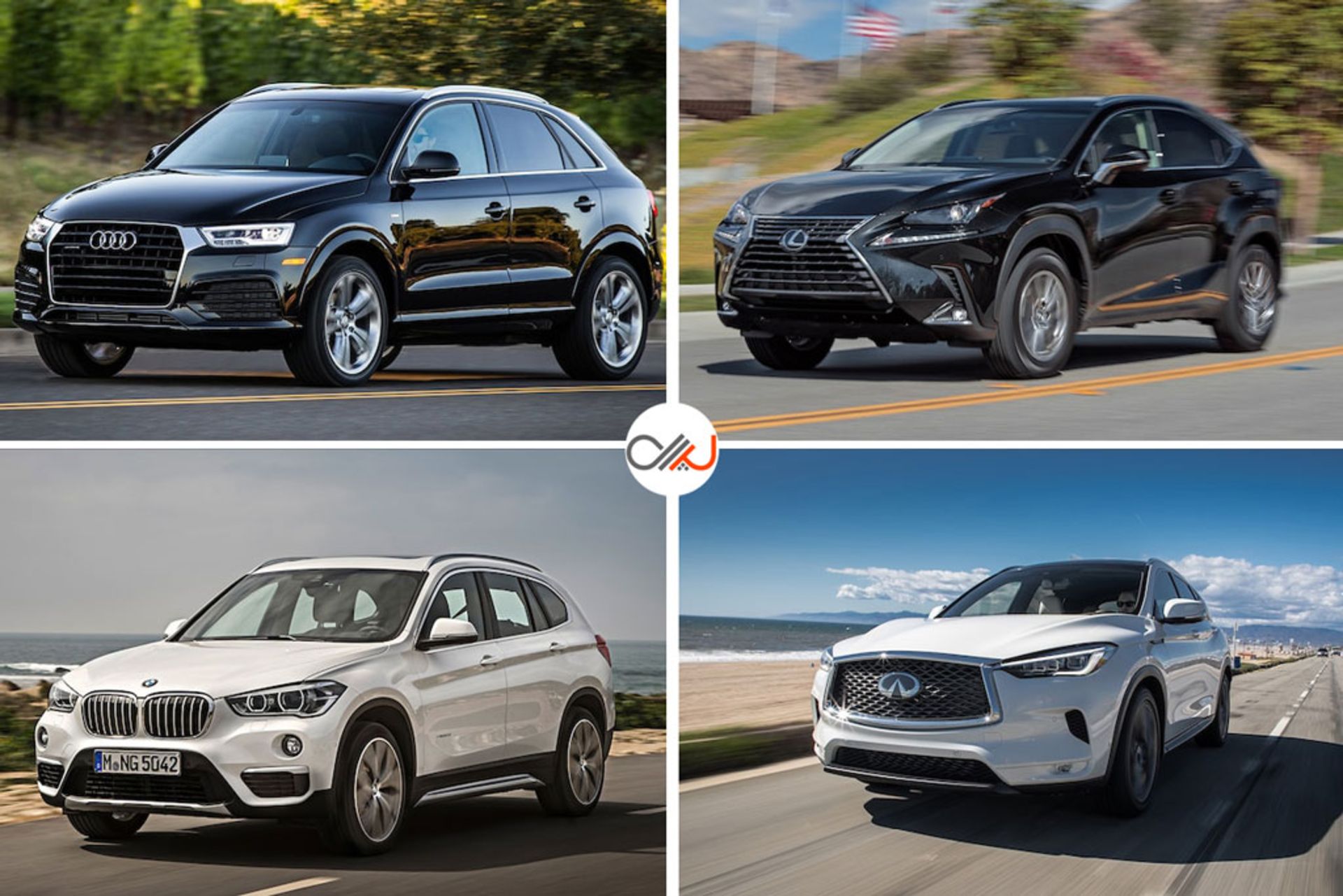2019-Audi-Q3-2018-Lexus-NX-300-2019-BMW-X1-2019-Infiniti-QX50