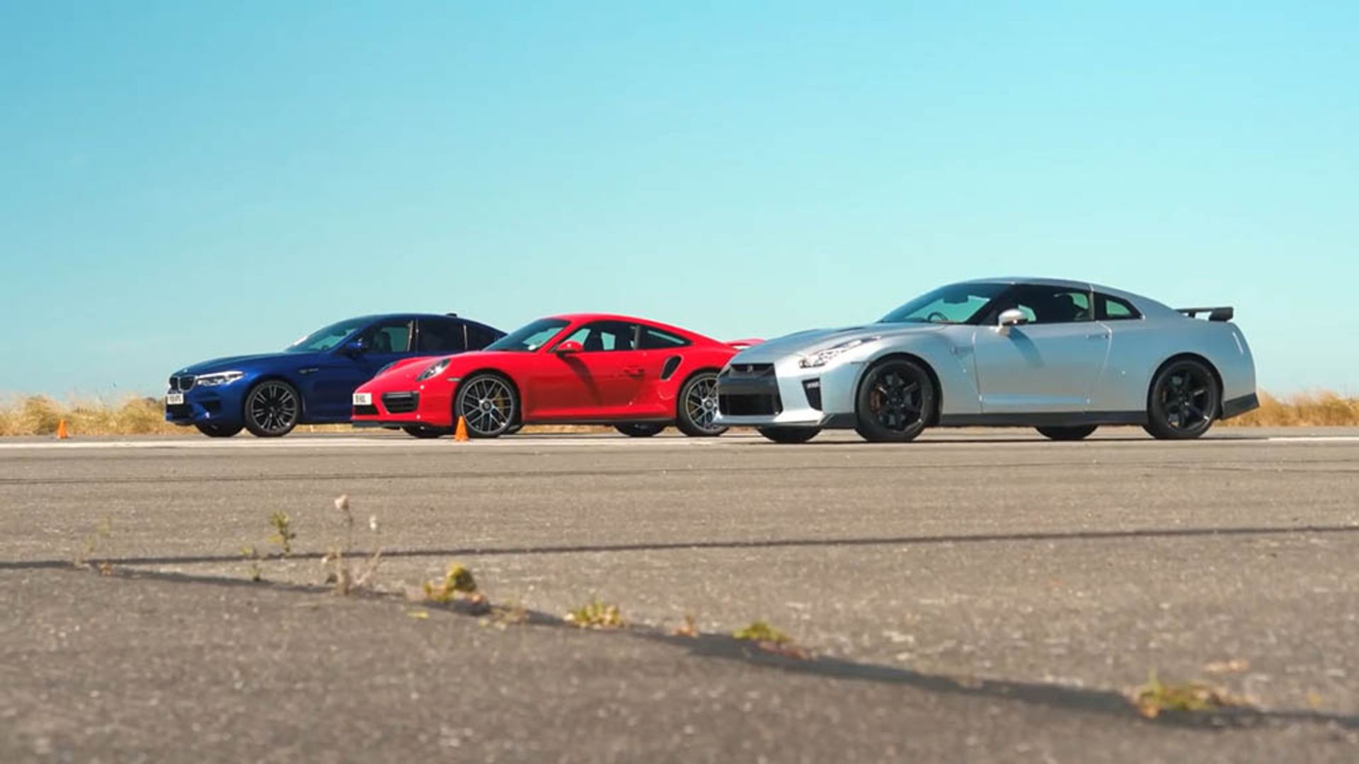 Porsche 911 Turbo S Drag Races BMW M5 2