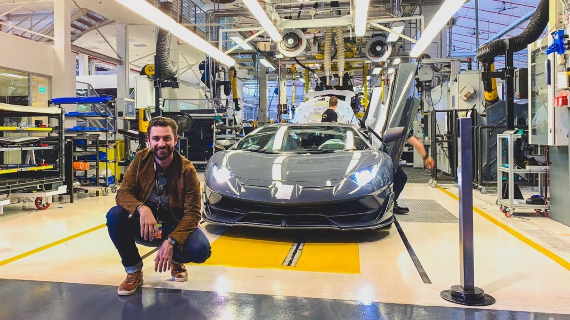 Factory Collection Of A Lamborghini Aventador S