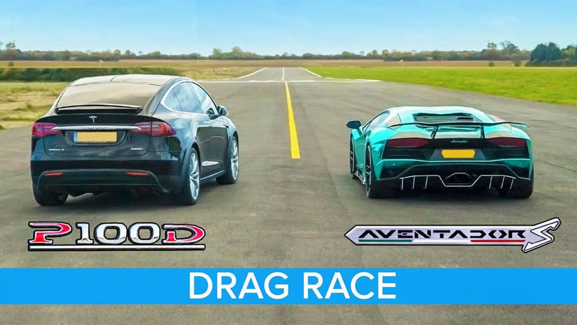 Lamborghini Aventador vs Tesla Model X