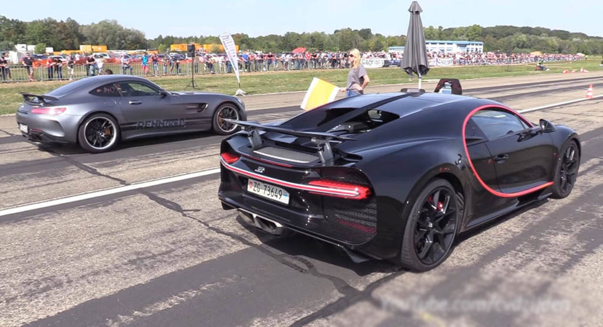 bugatti-chiron-mercedes-amg-gt-r-renntech-drag-racing