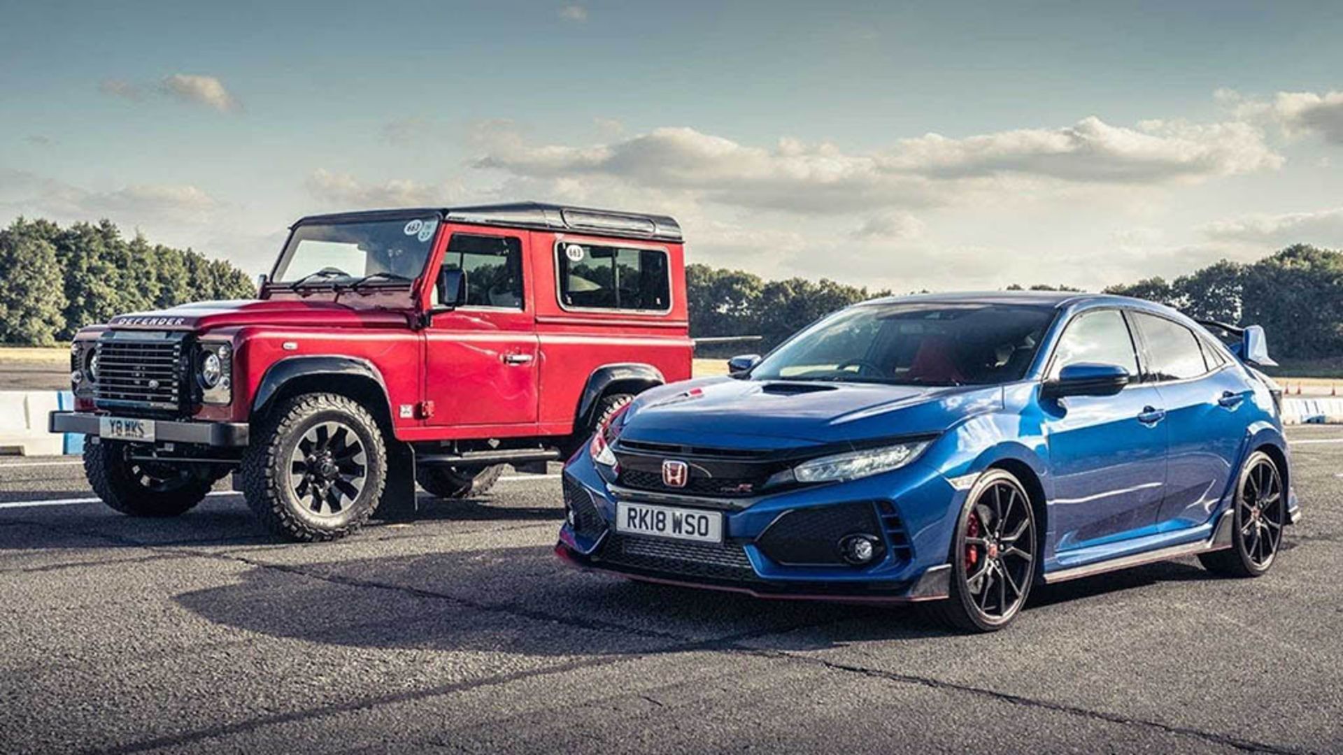 honda-civic-type-r-versus-defender-v8-works