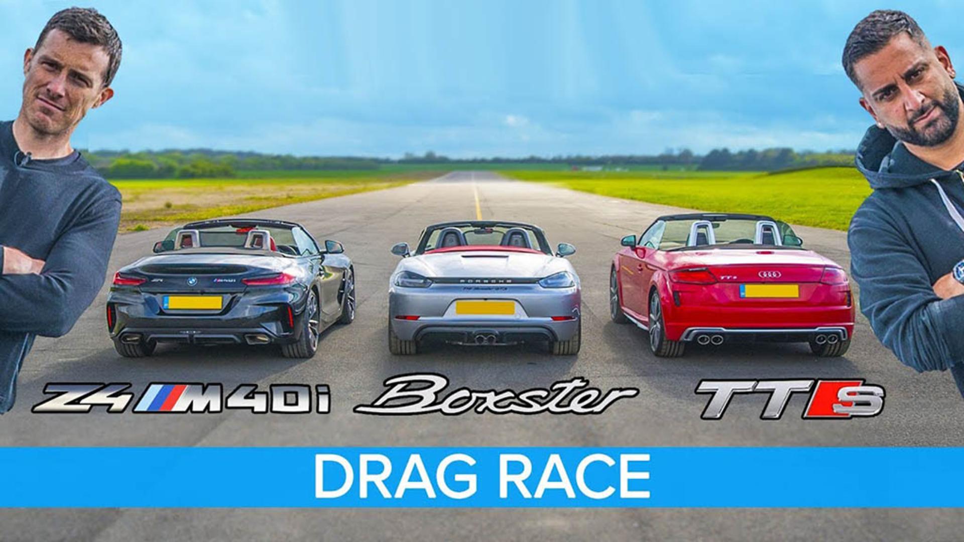 BMW Z4 M40i v Porsche Boxster GTS vs Audi TT-S