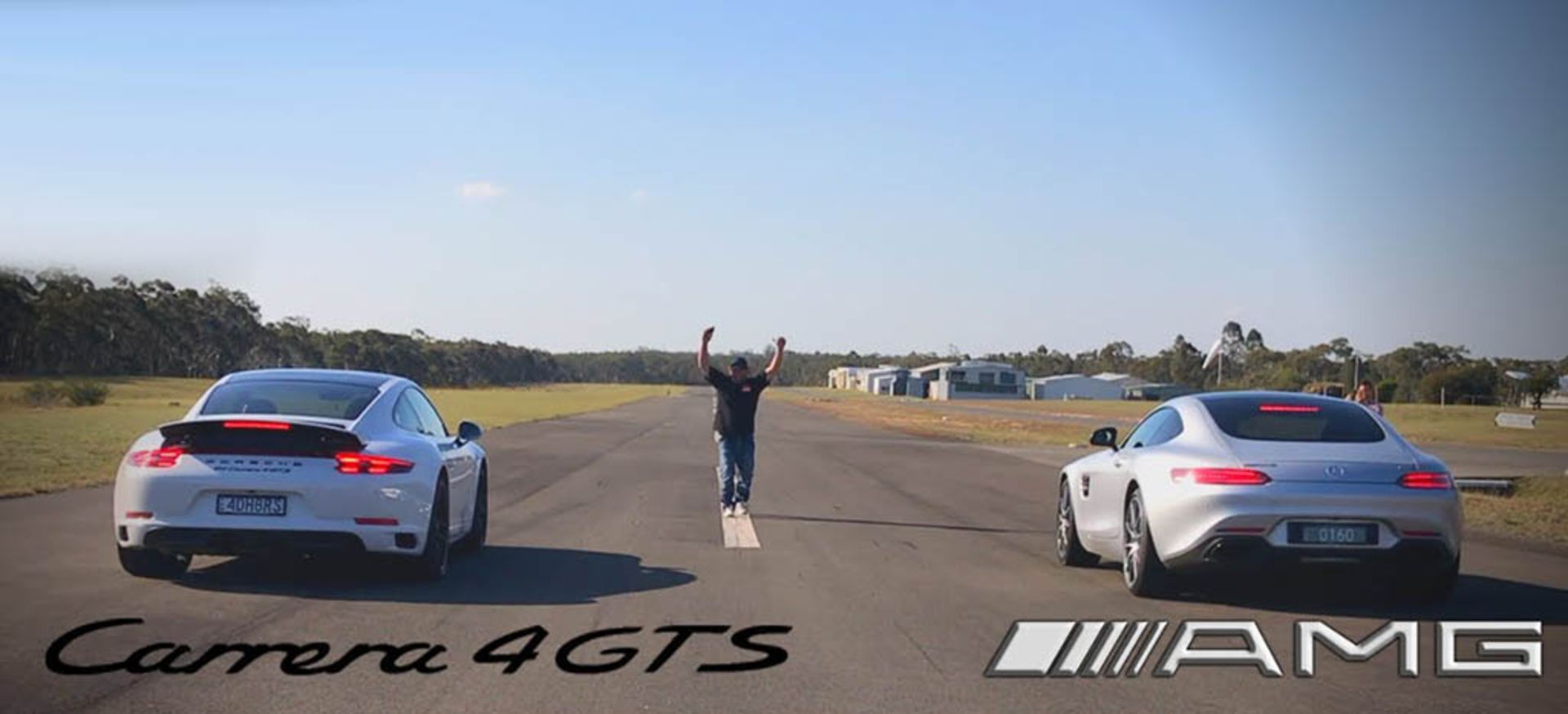 911 Carrera 4 GTS Vs AMG GT S Drag Race