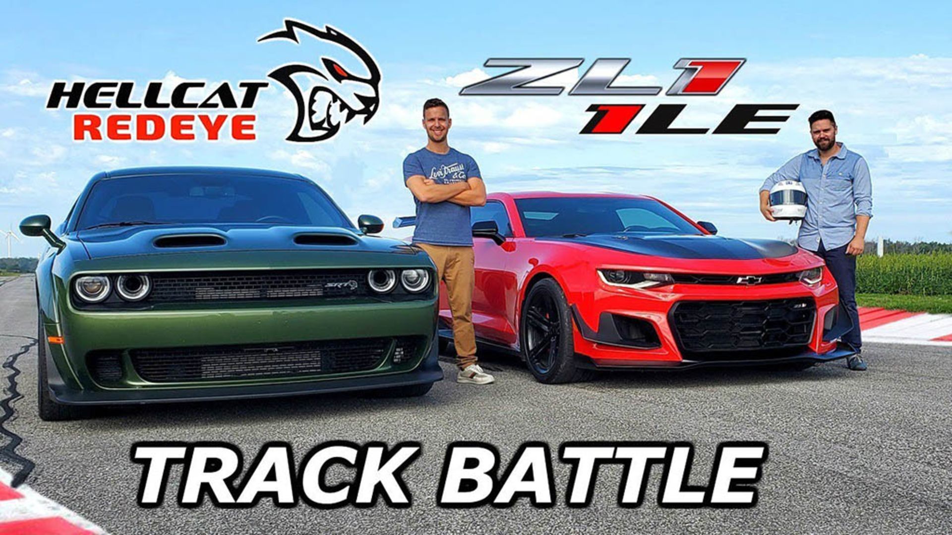 Dodge Hellcat Redeye vs Chevy Camaro ZL1 1LE.