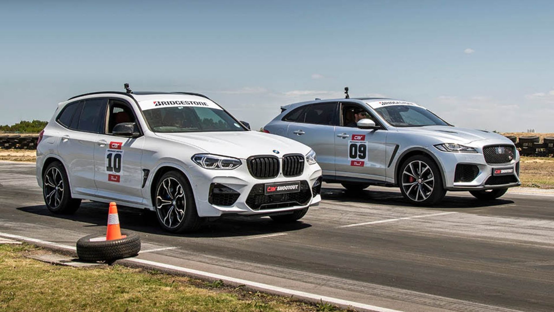 BMW X3 M Competition Drag Races Jaguar F-Pace SVR