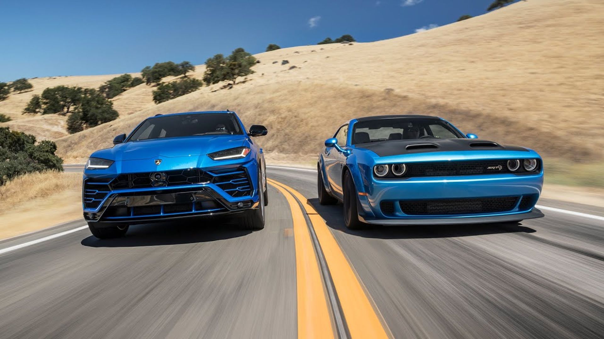 Lamborghini Urus Meets The Dodge Challenger SRT Redeye