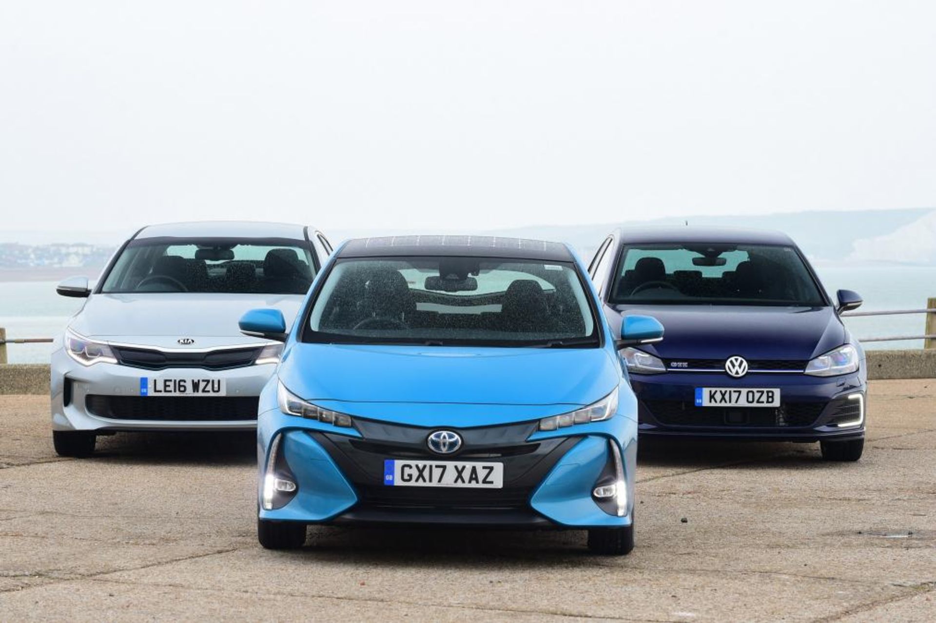 Toyota Prius PHV vs Kia Optima PHEV vs Volkswagen Golf GTE