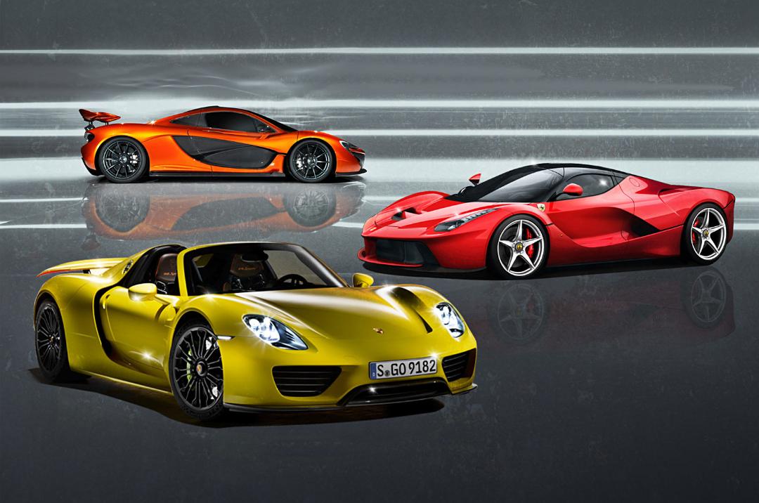 Ferrari-LaFerrari-vs-McLaren-P1-vs-Porsche-918-Spyder