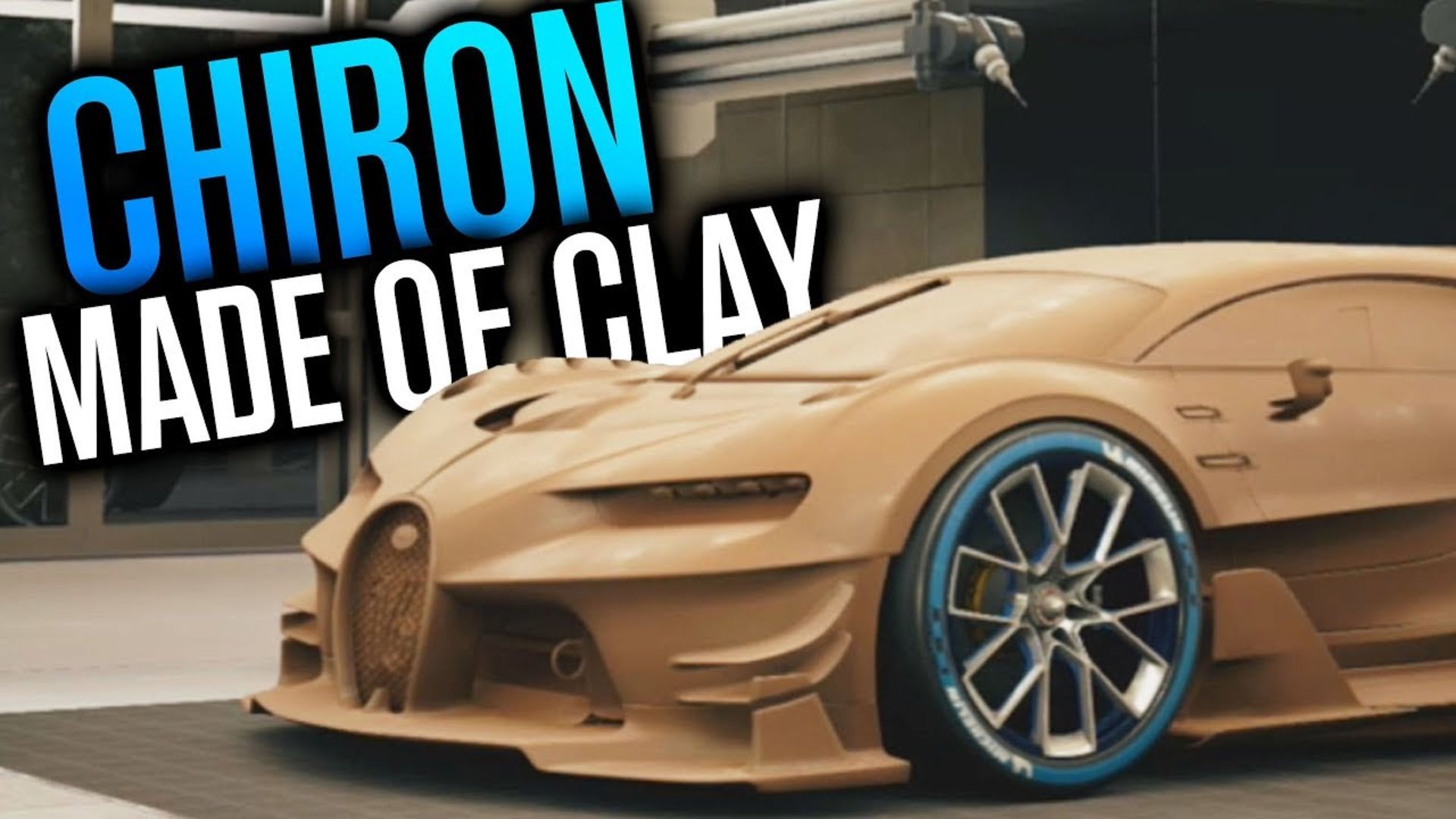 BUGATTI CHIRON MADE OF CLAY