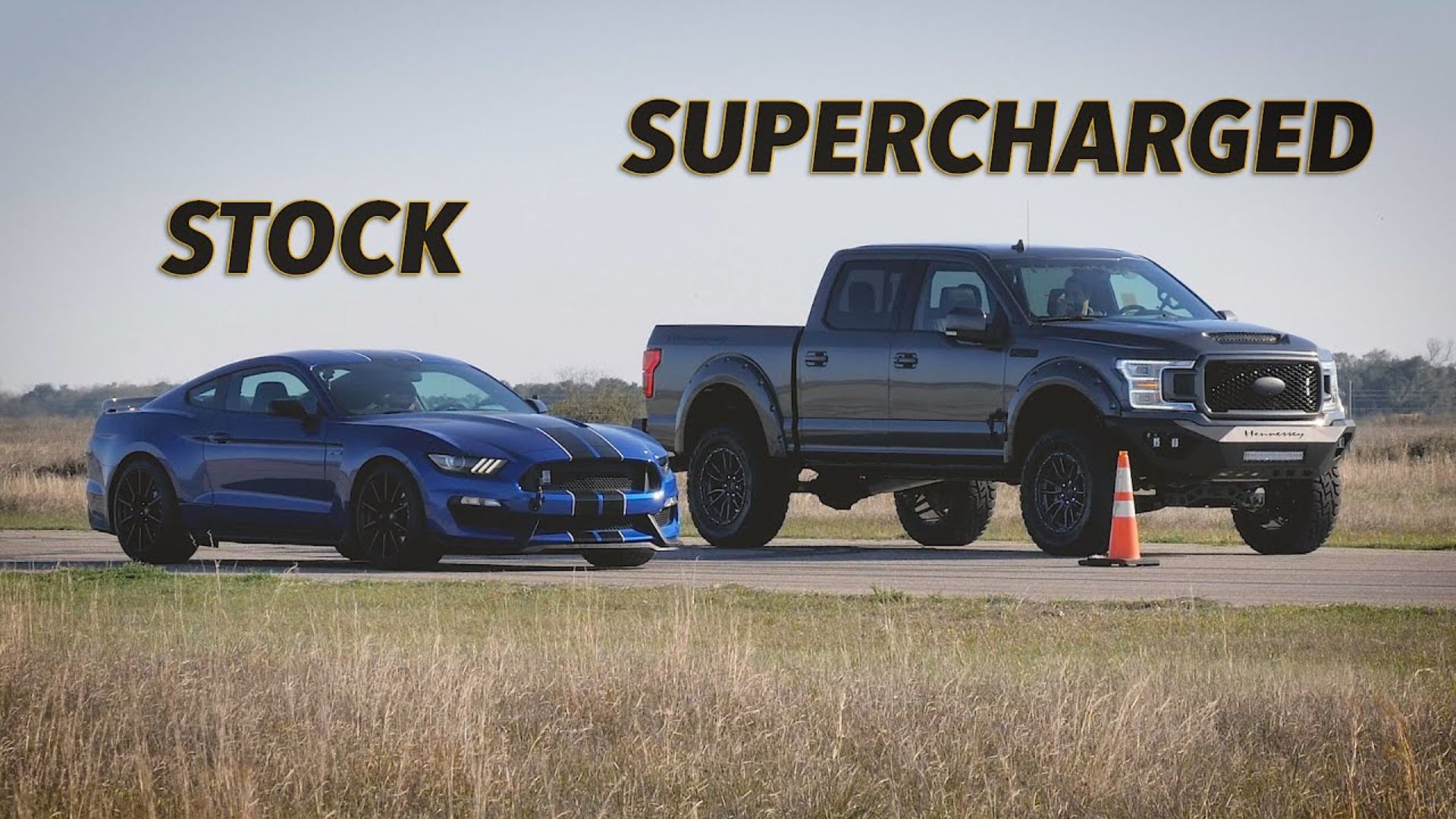 F-150 vs GT350 Street Race