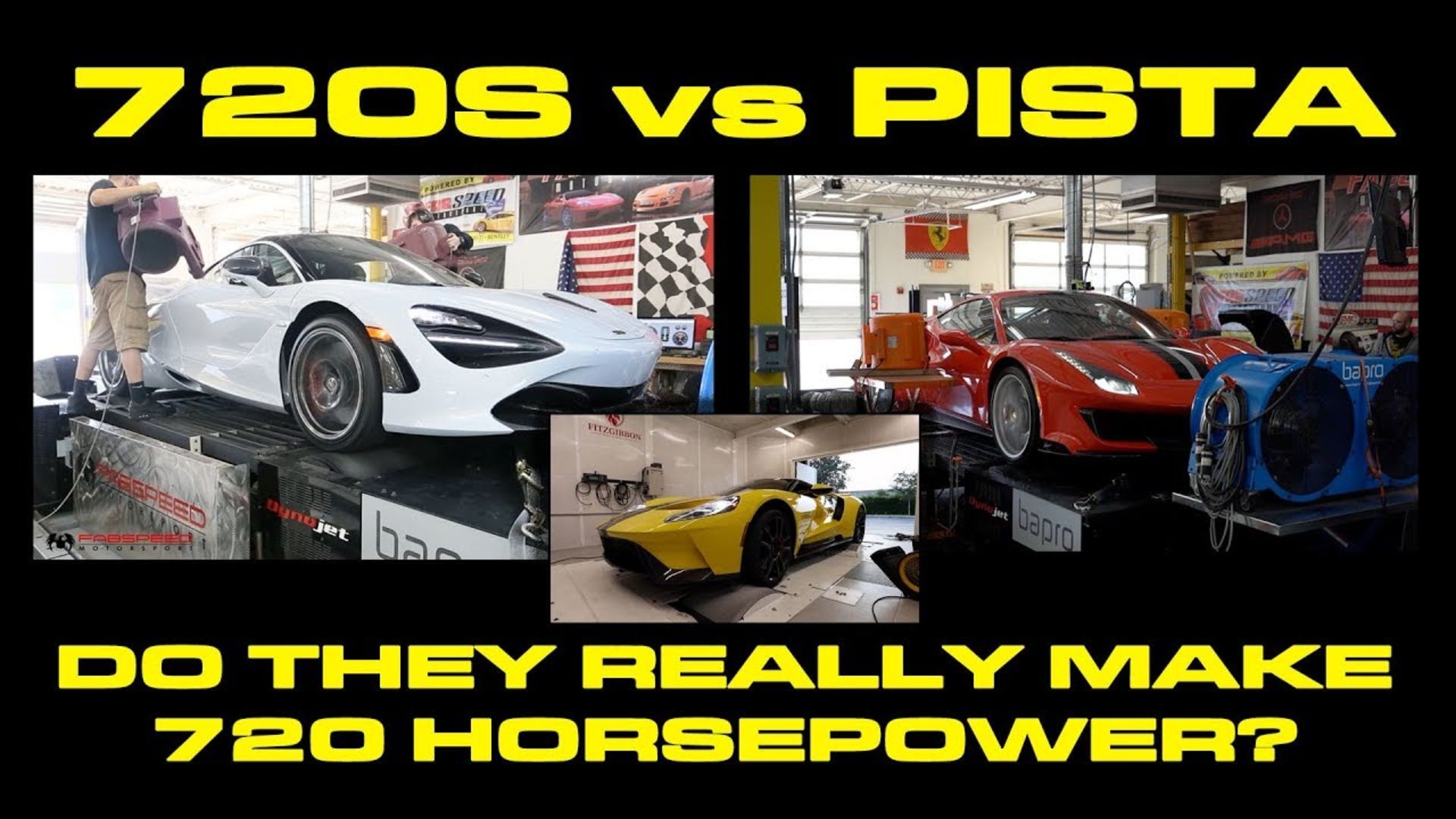 McLaren 720S Vs Ferrari Pista Dyno