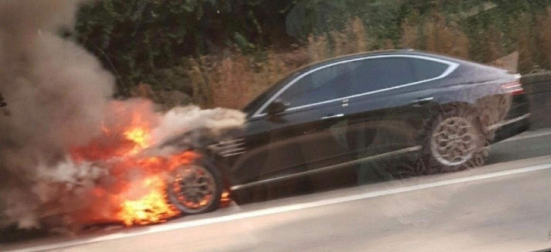 2021 Genesis G80 Catches Fire 1