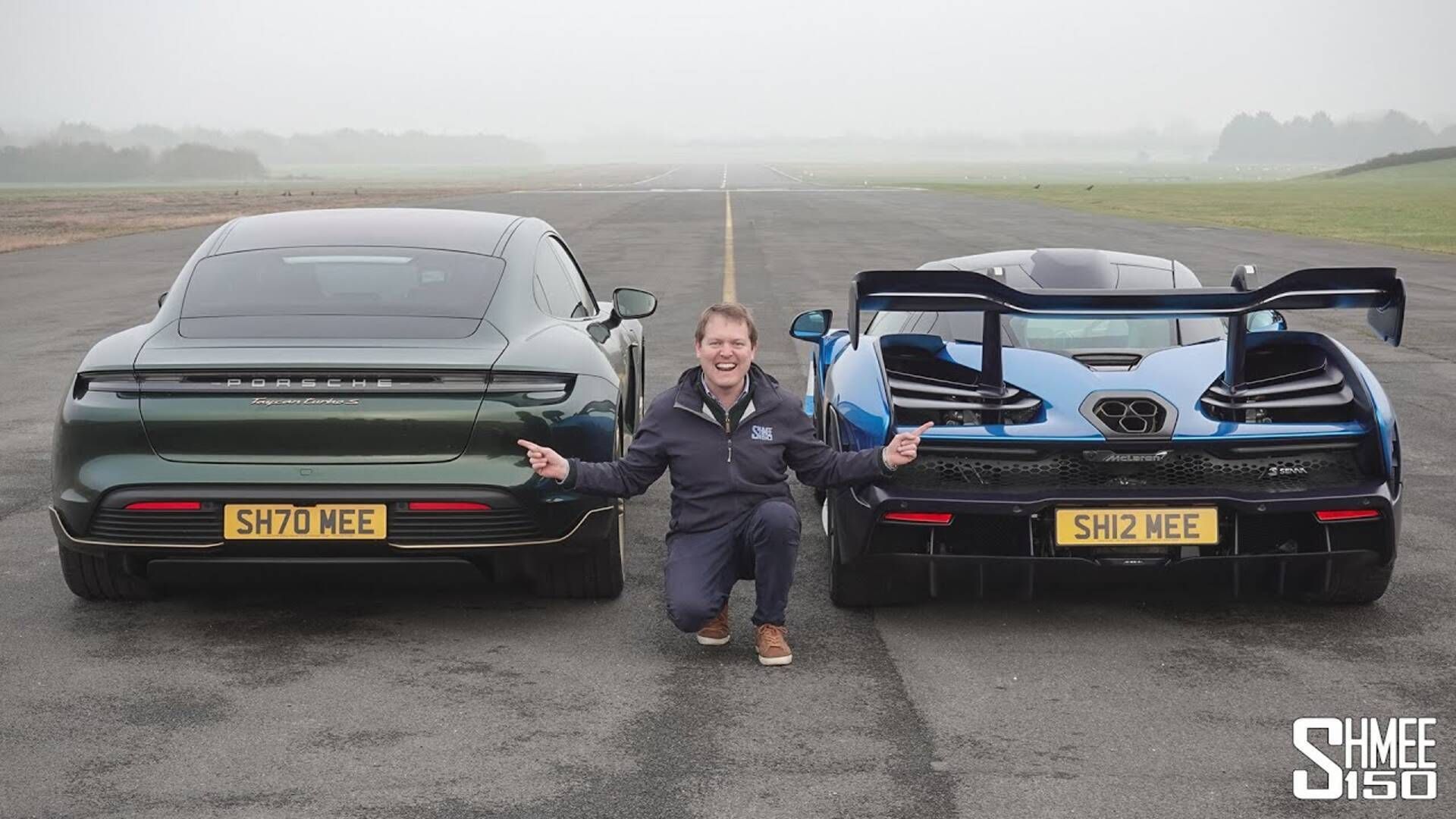 Porsche Taycan Turbo S Vs McLaren Senna