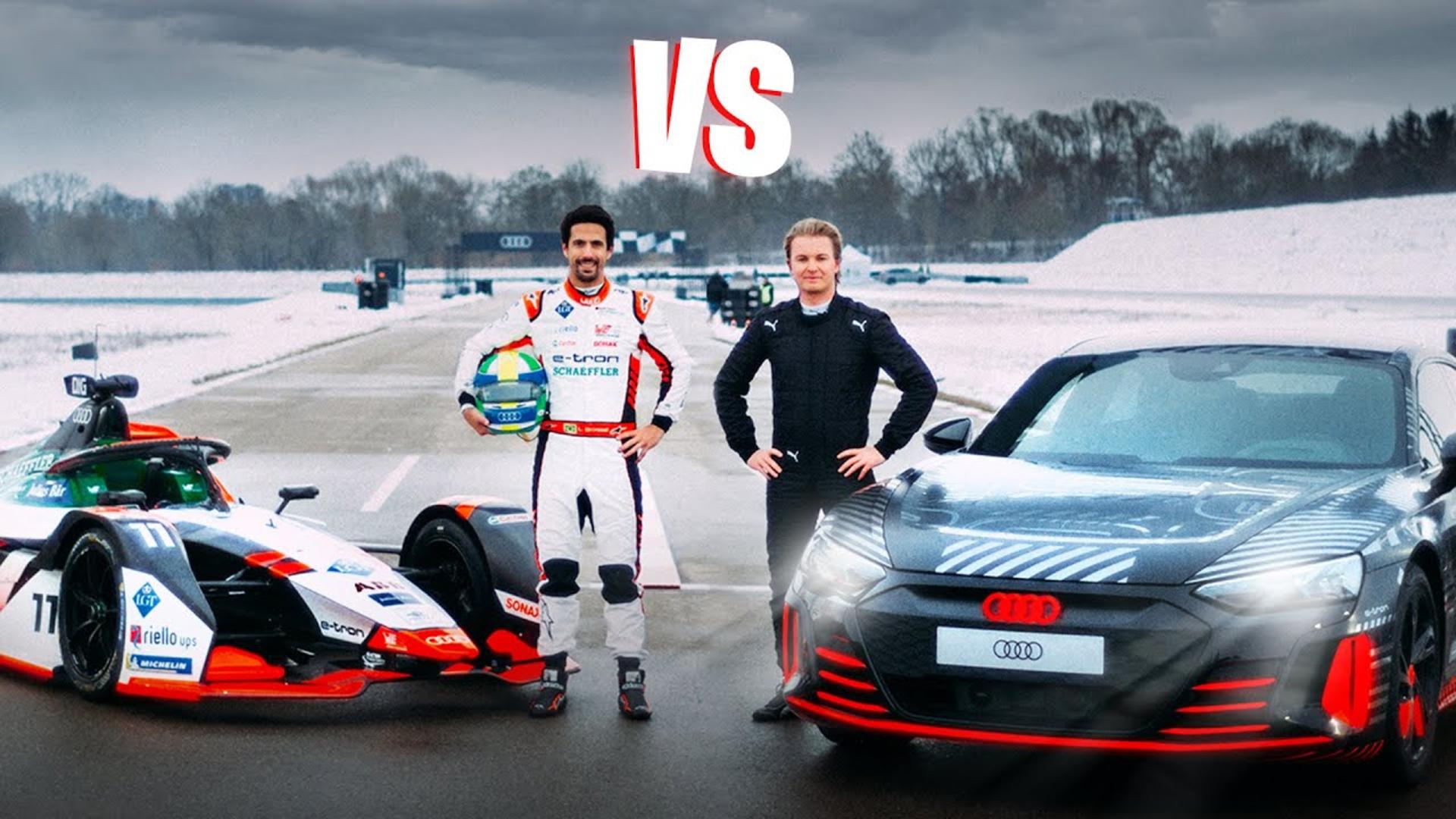 Formula E VS Audi RS E-Tron GT Nico Rosberg