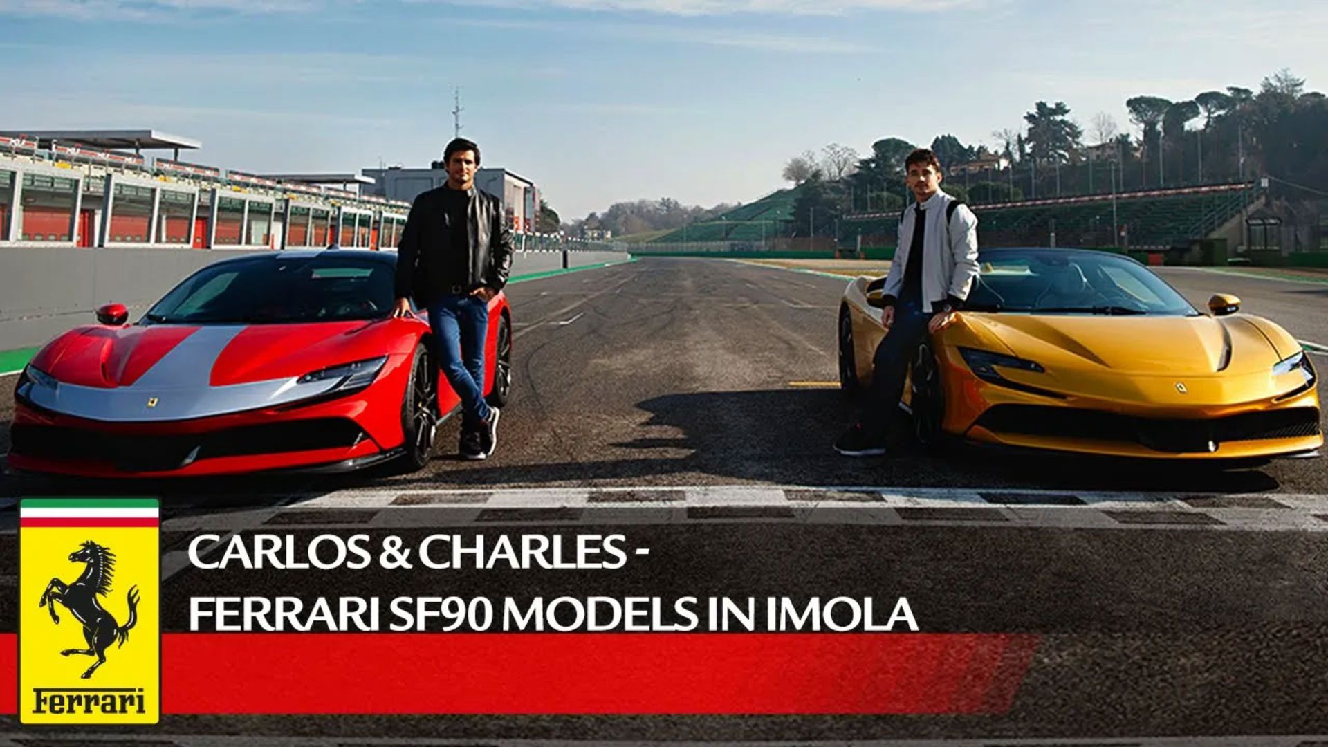 Carlos-&-Charles---Ferrari-SF90-models-in-Imola