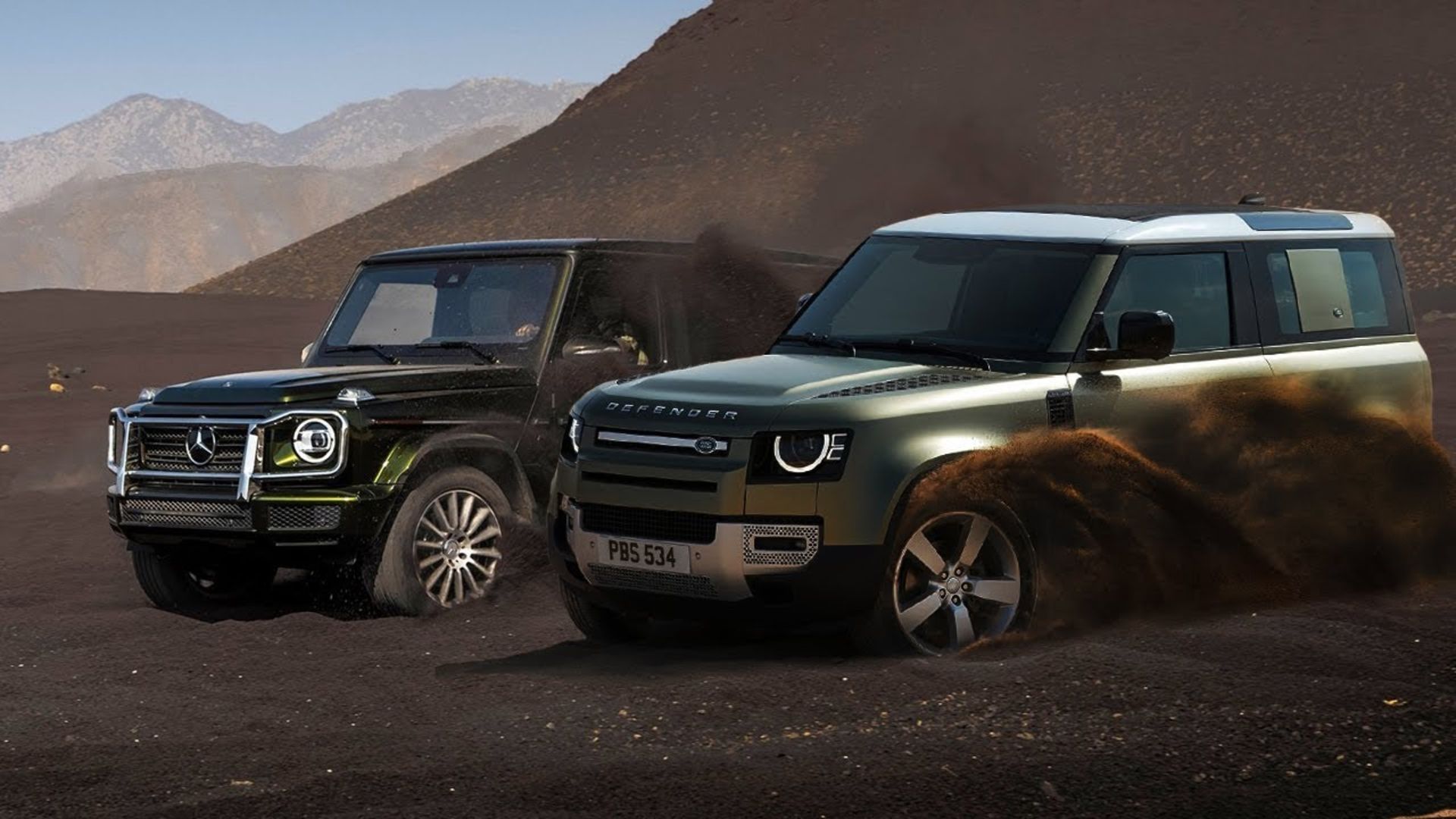 Defender V8 vs G63 01