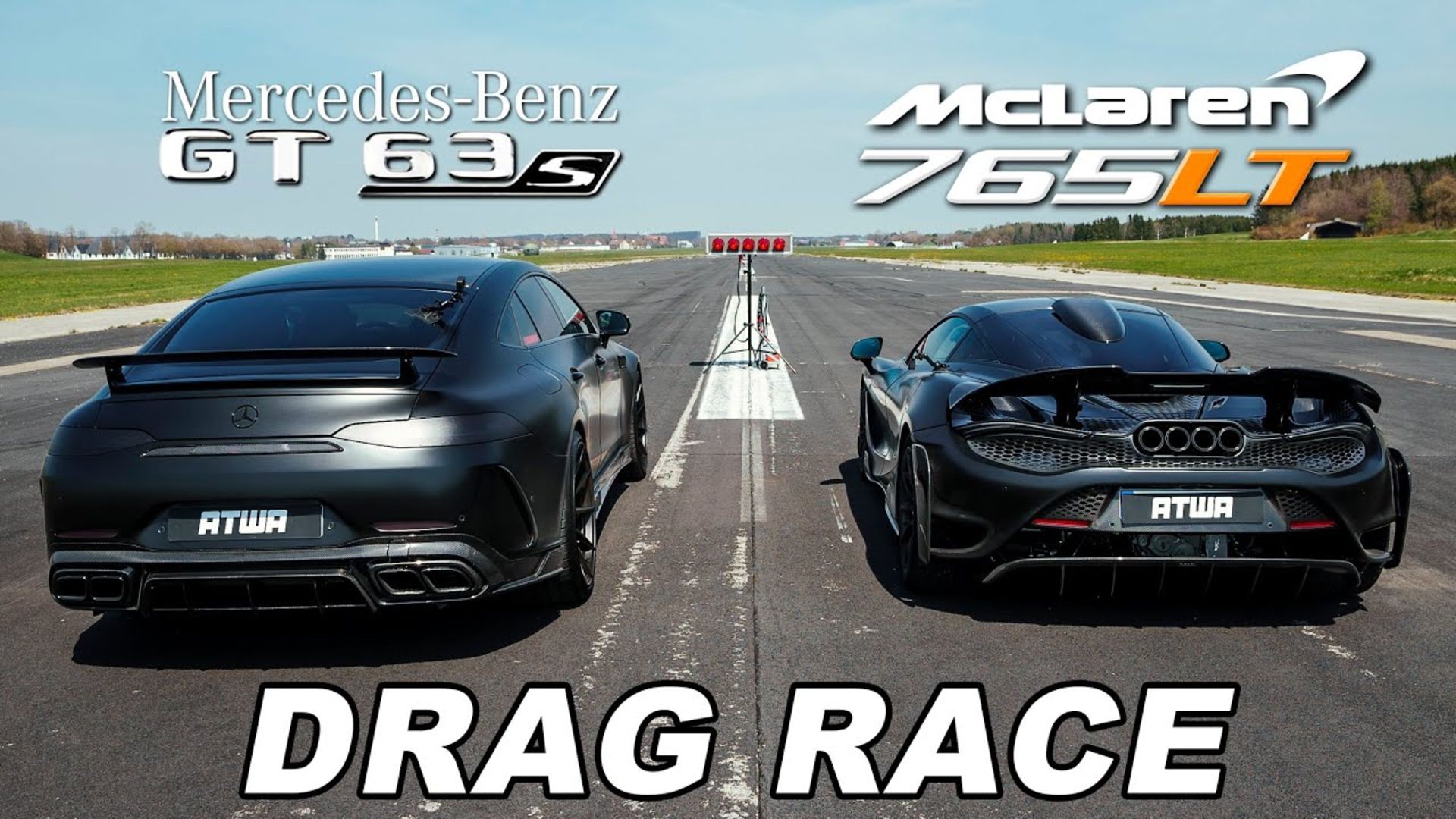 McLaren 765LT Drag Races Mercedes-AMG GT63 S