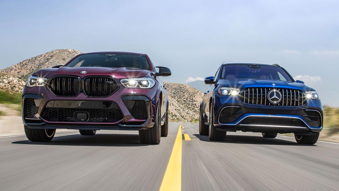 2020-BMW-X6-M-Competition-vs-2021-Mercedes-AMG-GLE-63S-4Matic-SUV-3