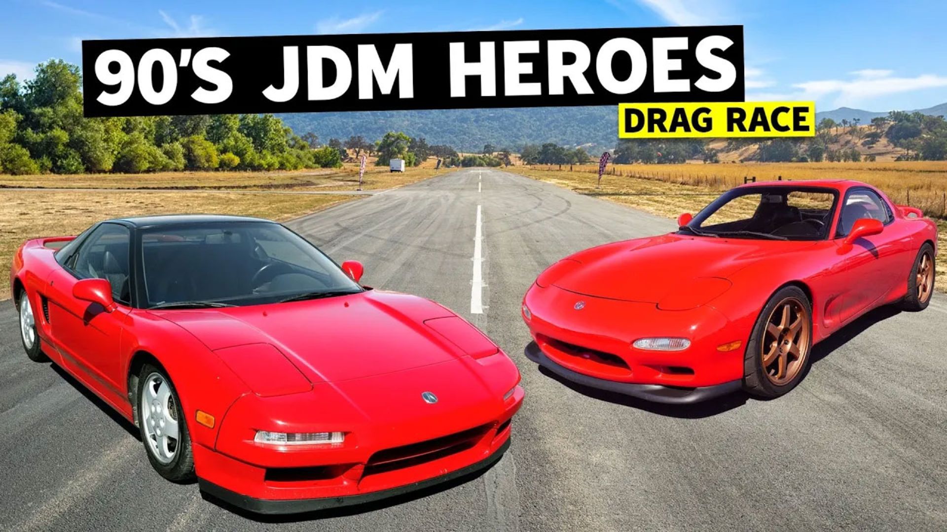 Acura-NSX-Vs-Mazda-RX-7-Drag-Race