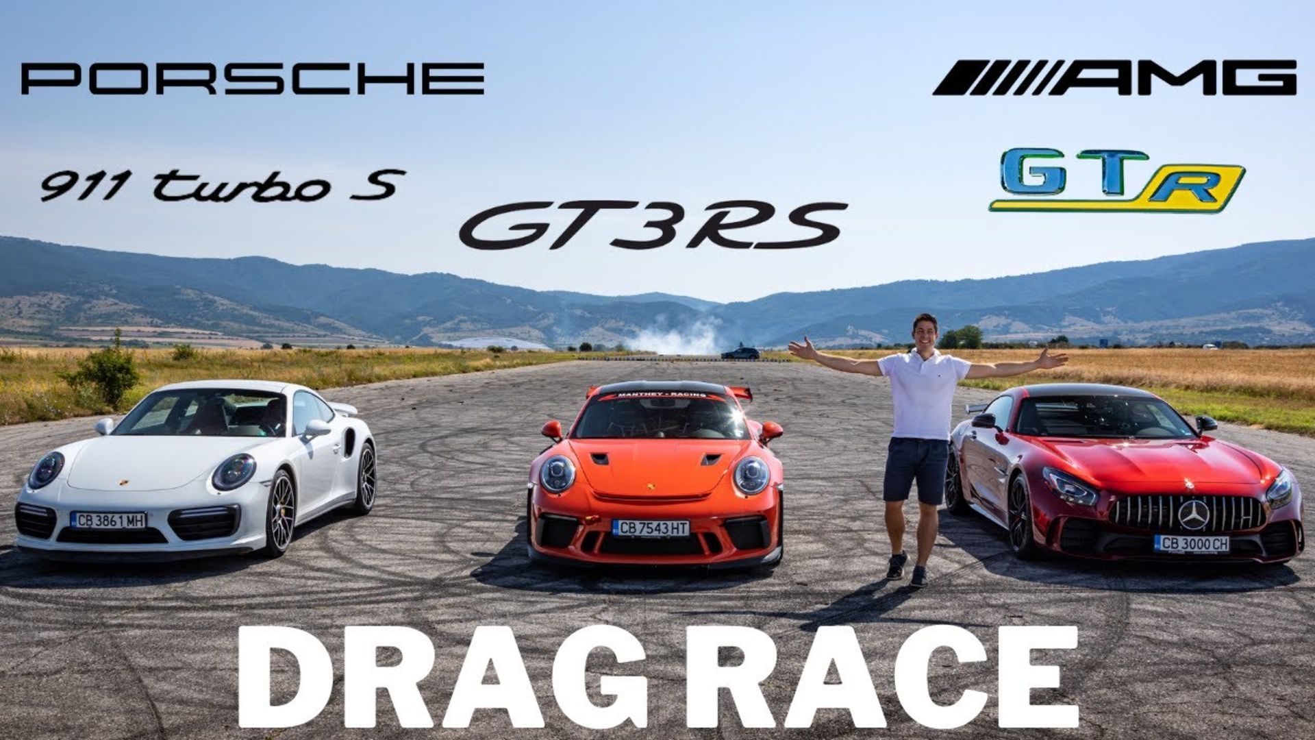 Porsche 911 991.2 GT3RS vs Turbo S vs Mercedes AMG GT-R