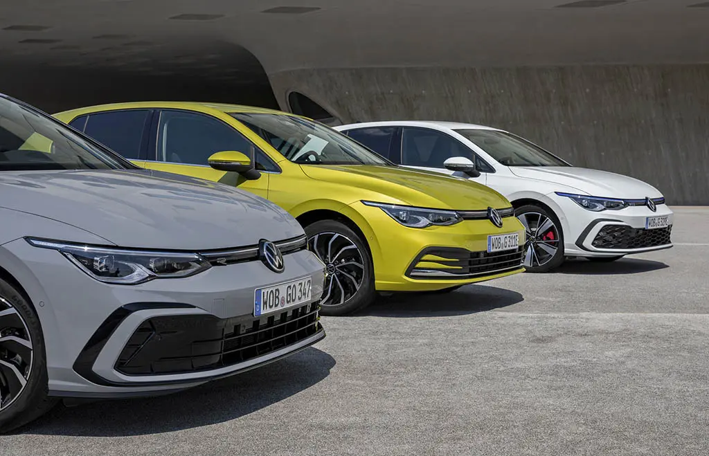 The new Volkswagen Golf 1.5 eTSI, Golf eHybrid and Golf GTE