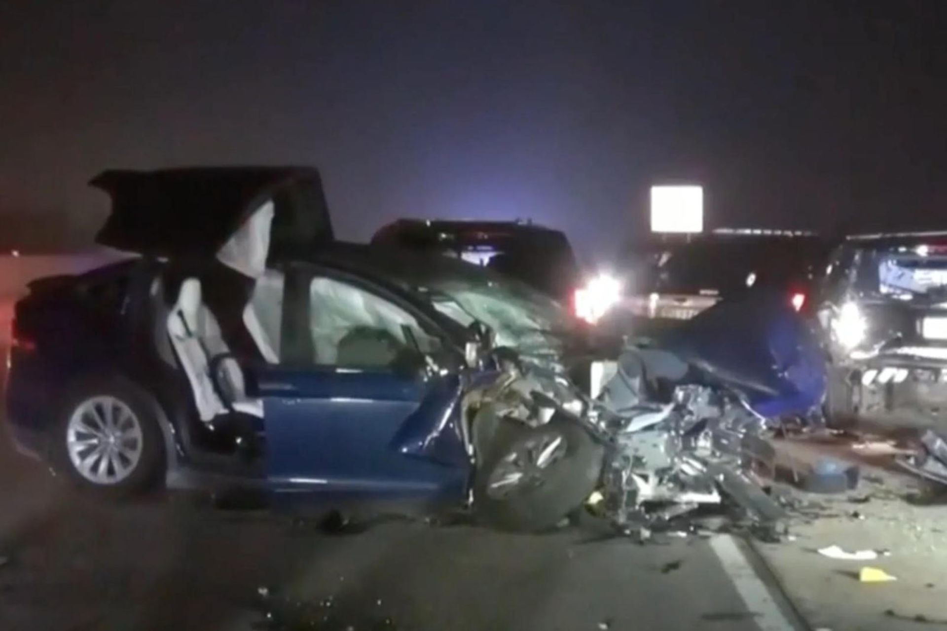 tesla crash