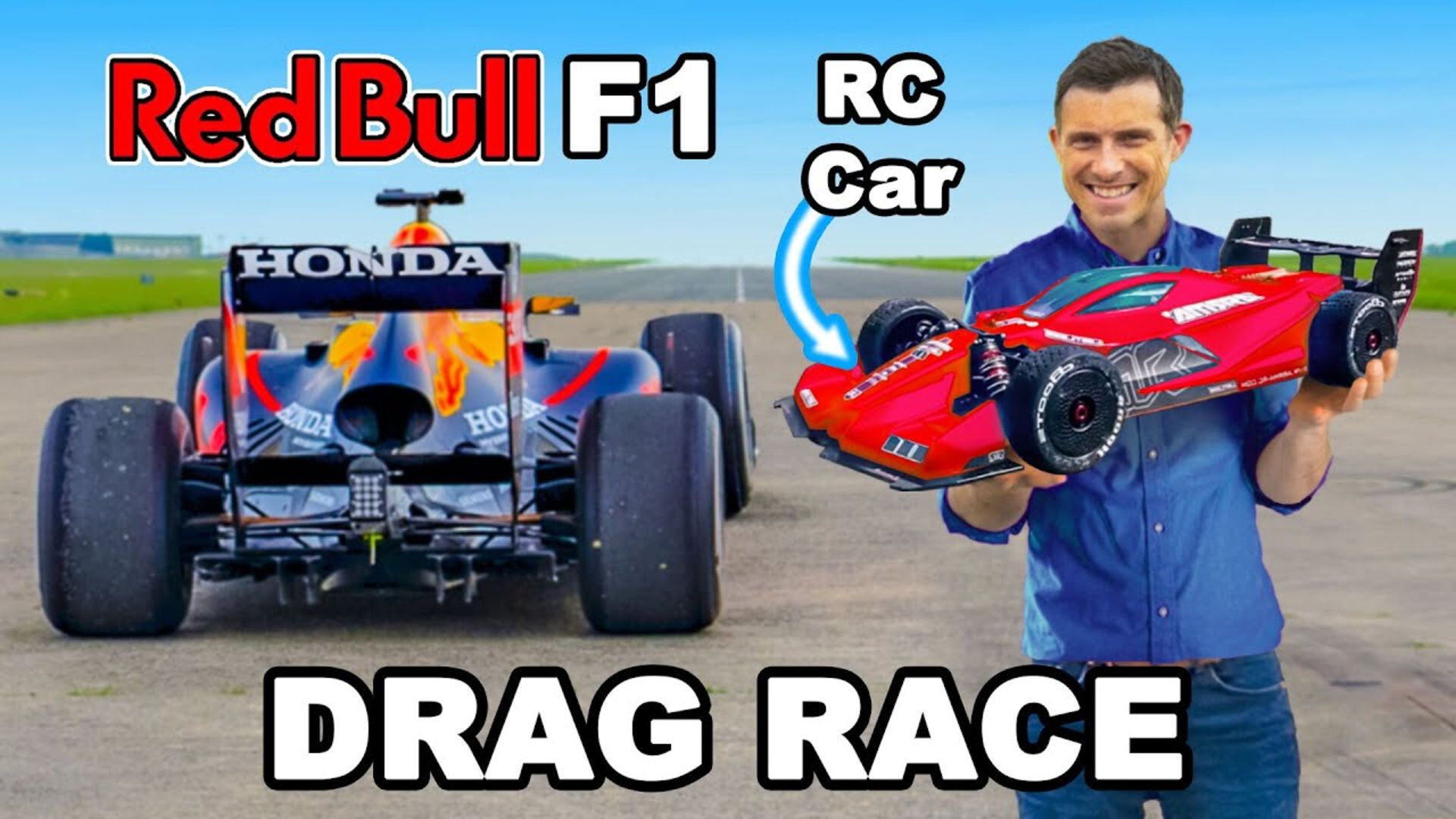 F1 Car v RC Car v Honda NSX DRAG RACE 0