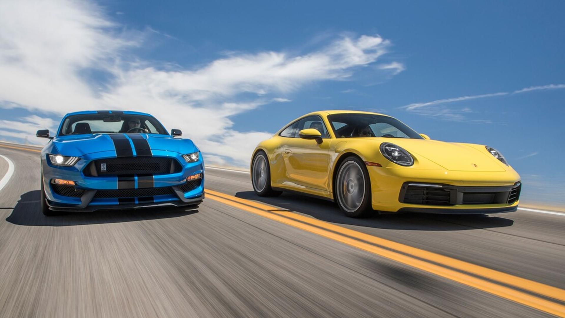 2020-Porsche-911-Carrera-S-2019-Ford-Shelby-GT350-Mustang-comparison-test-4