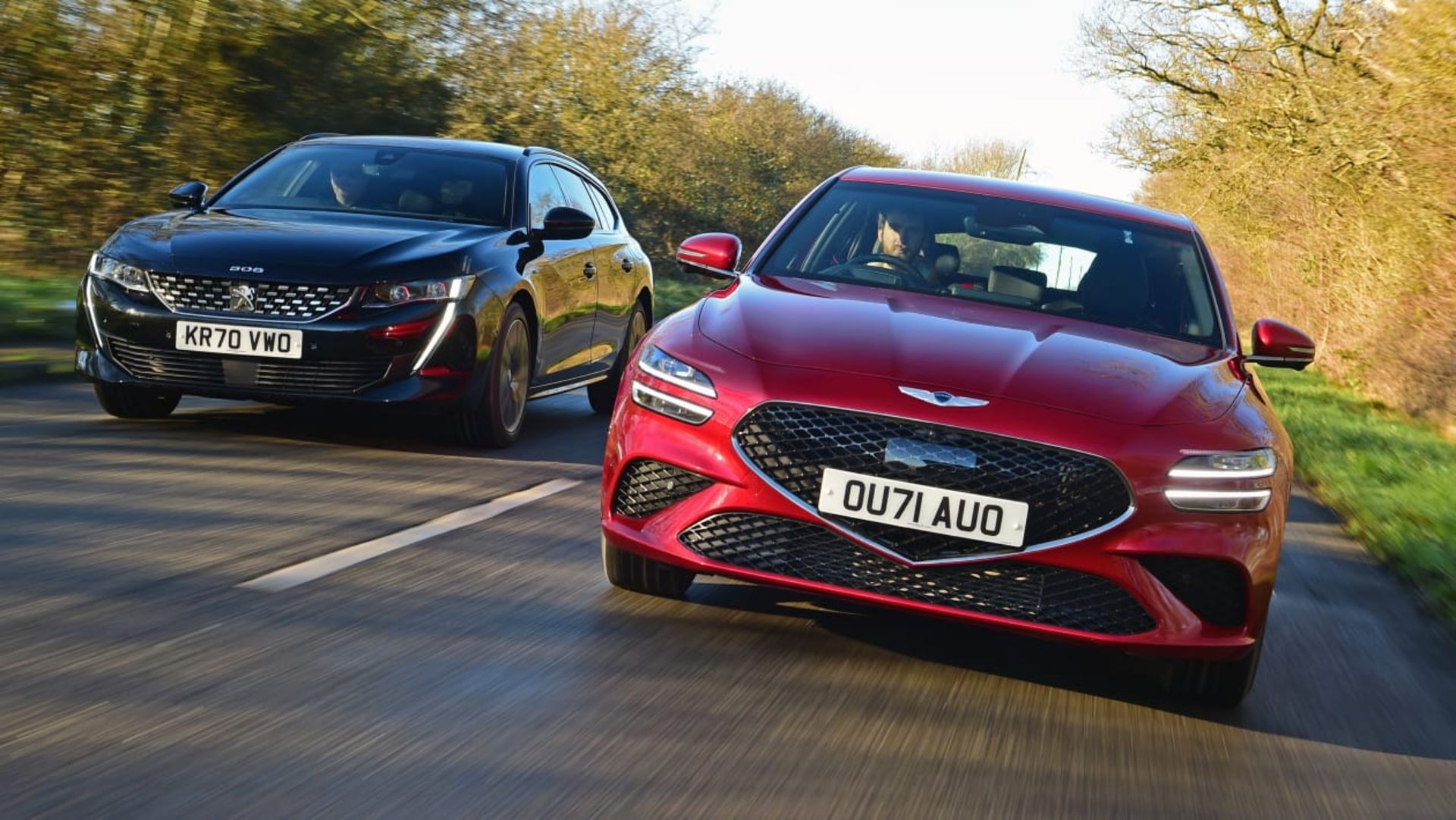 Genesis G70 Shooting Brake vs Peugeot 508 SW-2